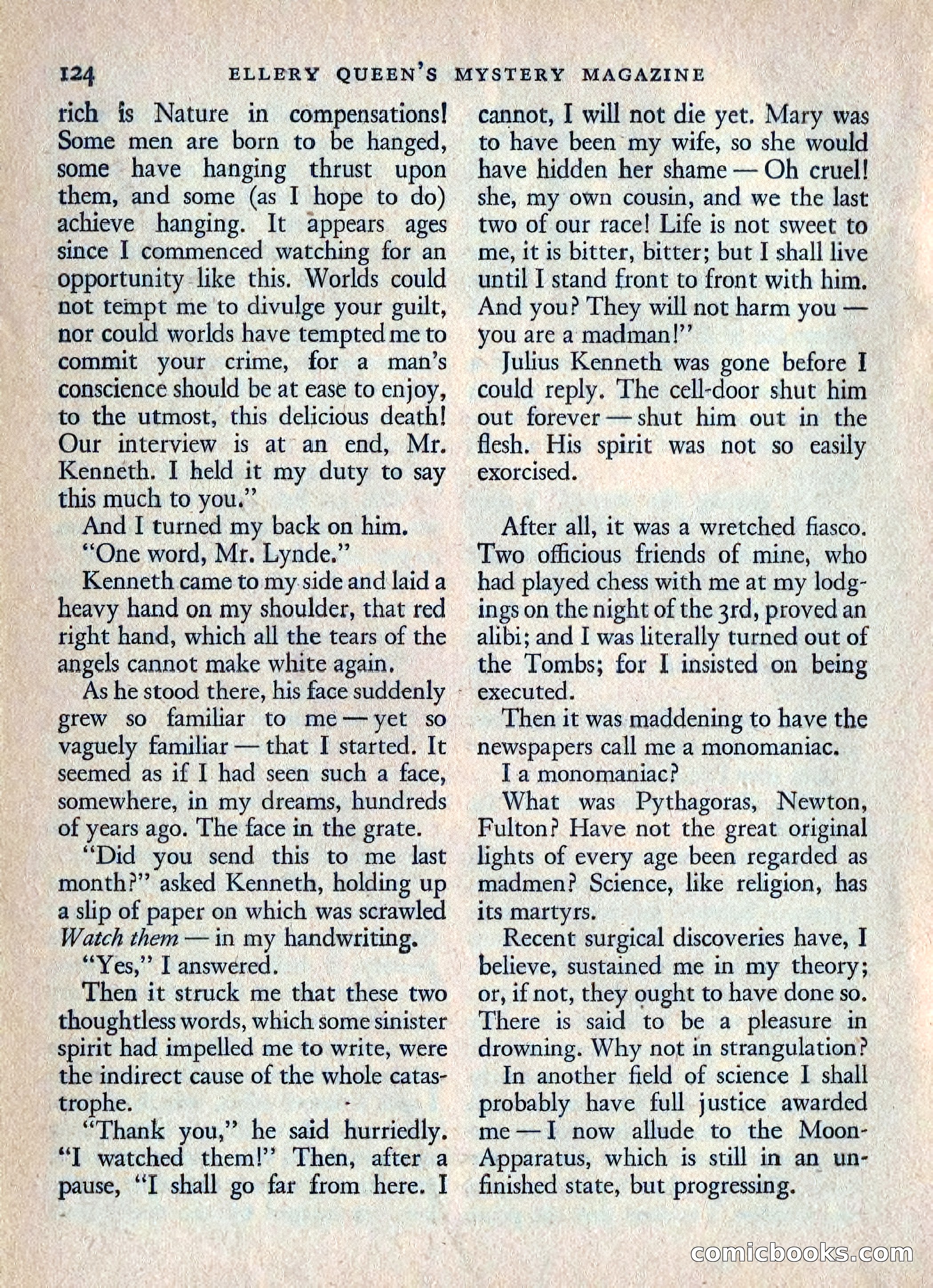 Ellery Queen's Mystery Magazine, July 1949 — page 127 of 150