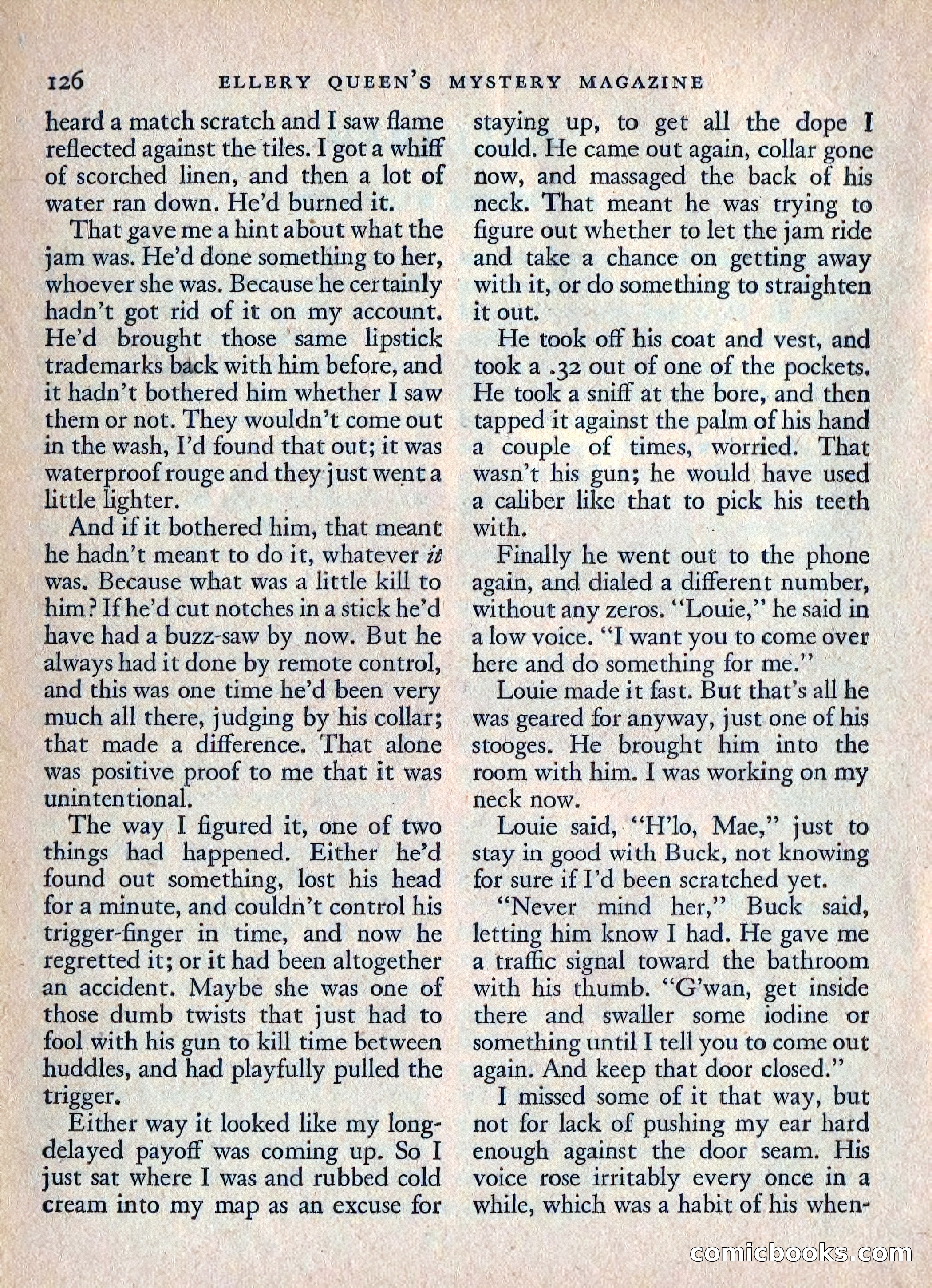 Ellery Queen's Mystery Magazine, July 1949 — page 129 of 150