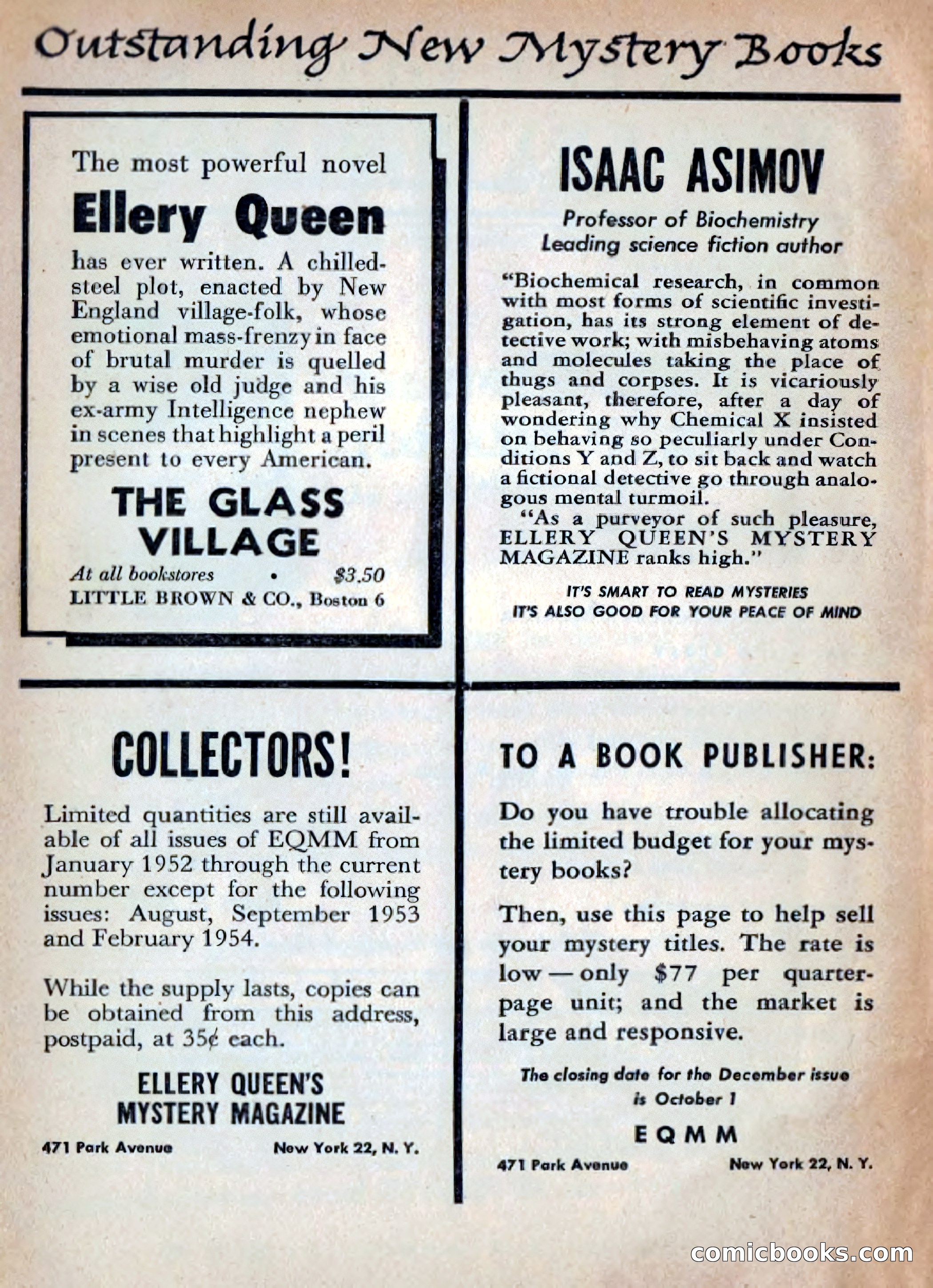 Ellery Queen's Mystery Magazine, October 1954 — page 5 of 149