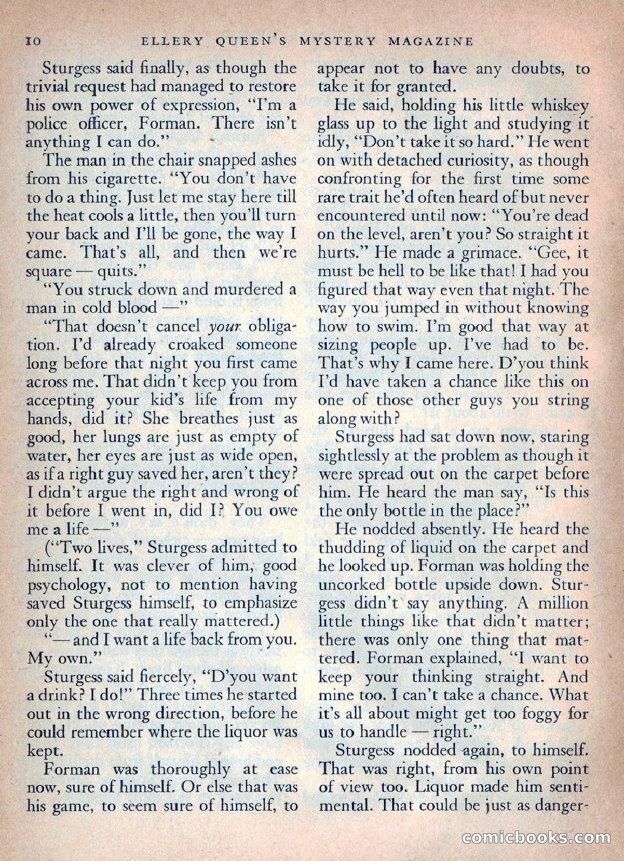 Ellery Queen's Mystery Magazine, October 1954 — page 13 of 149