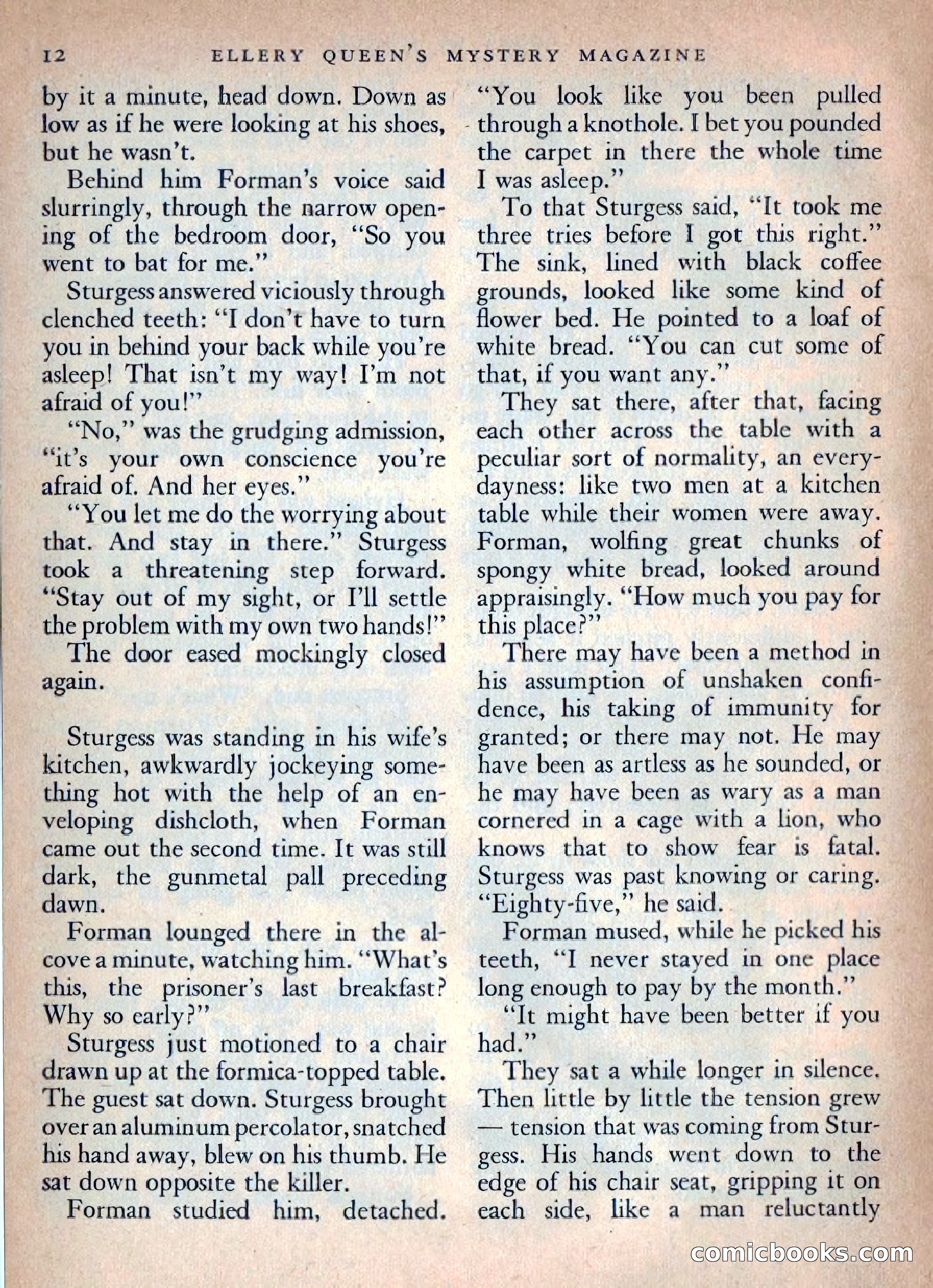 Ellery Queen's Mystery Magazine, October 1954 — page 15 of 149