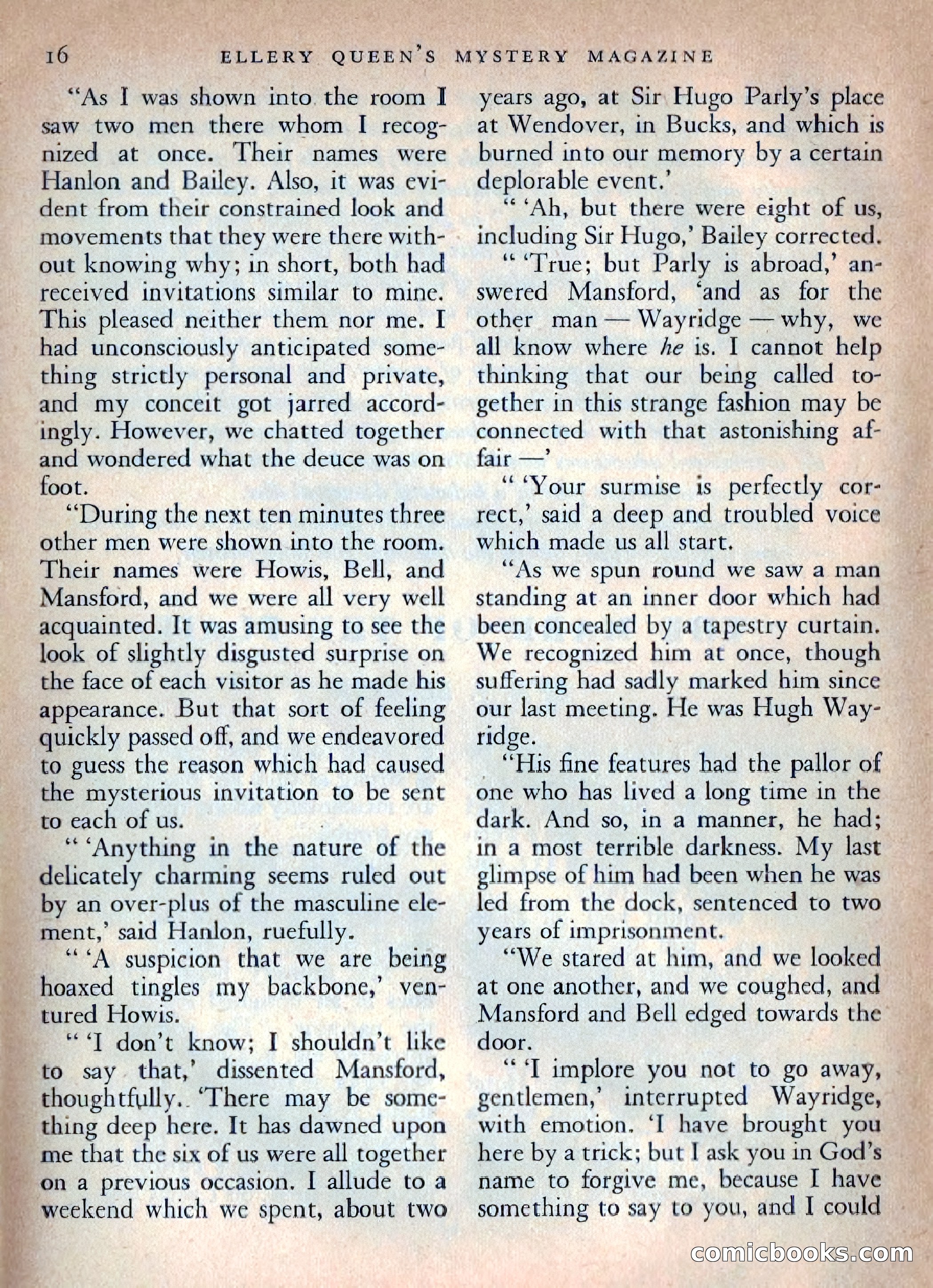 Ellery Queen's Mystery Magazine, October 1954 — page 19 of 149