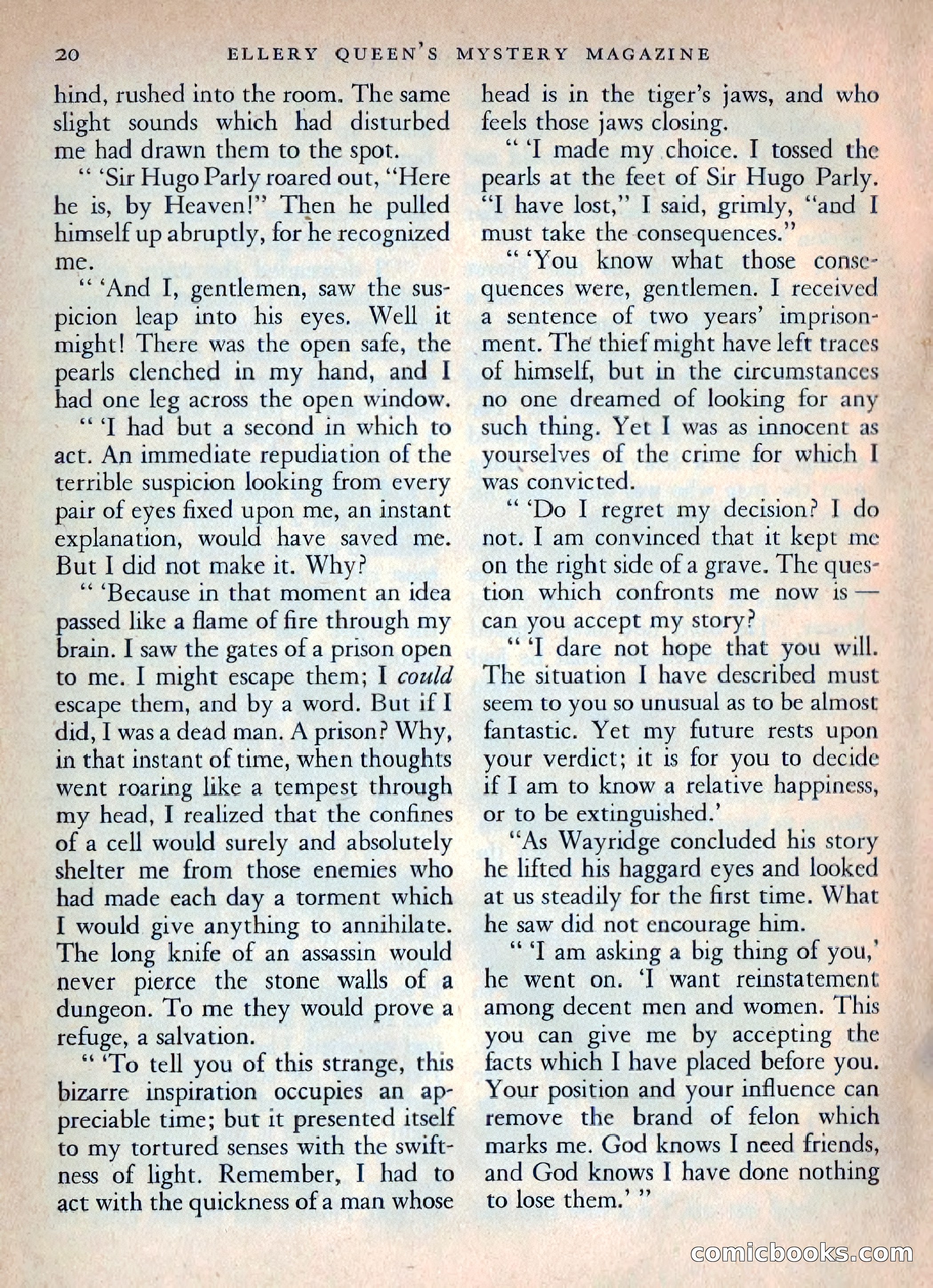 Ellery Queen's Mystery Magazine, October 1954 — page 23 of 149