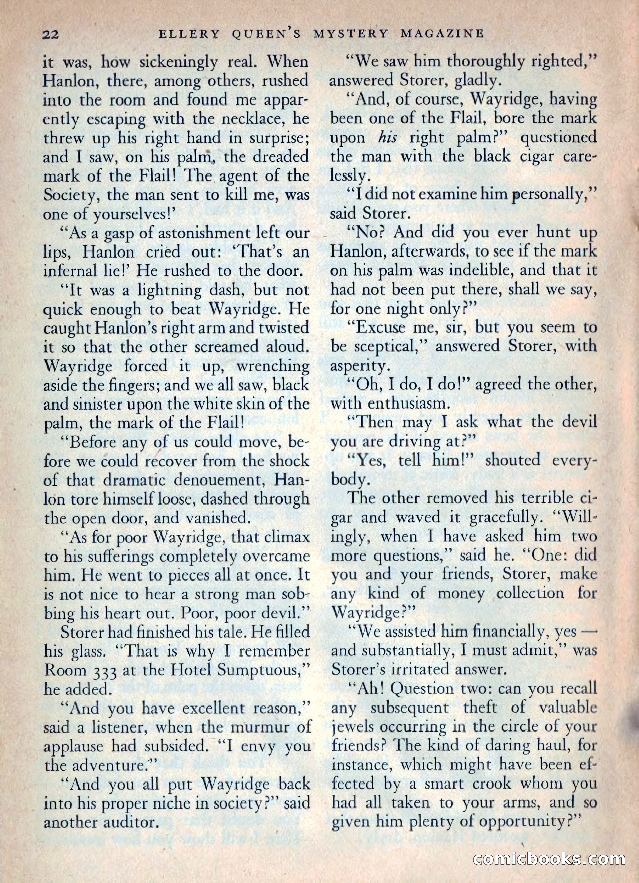 Ellery Queen's Mystery Magazine, October 1954 — page 25 of 149