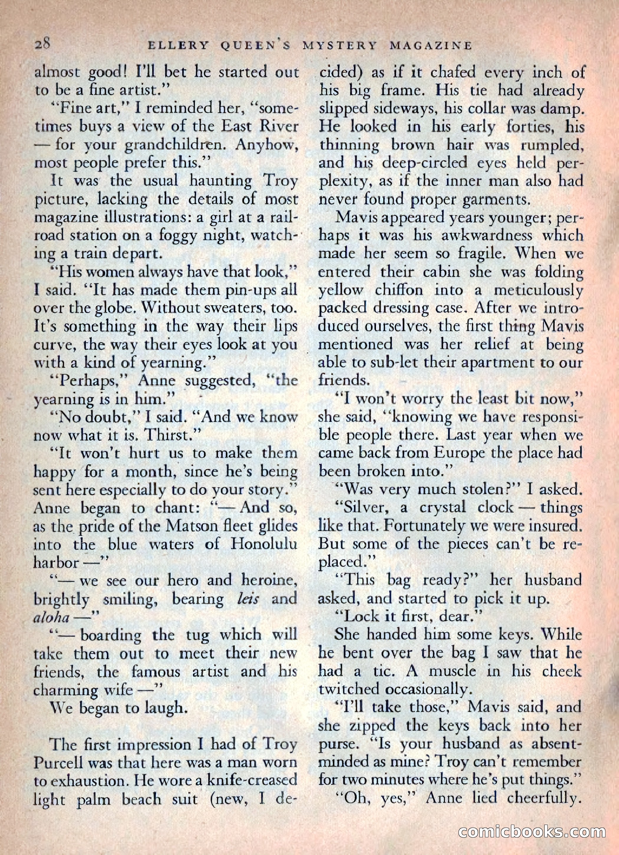 Ellery Queen's Mystery Magazine, October 1954 — page 31 of 149
