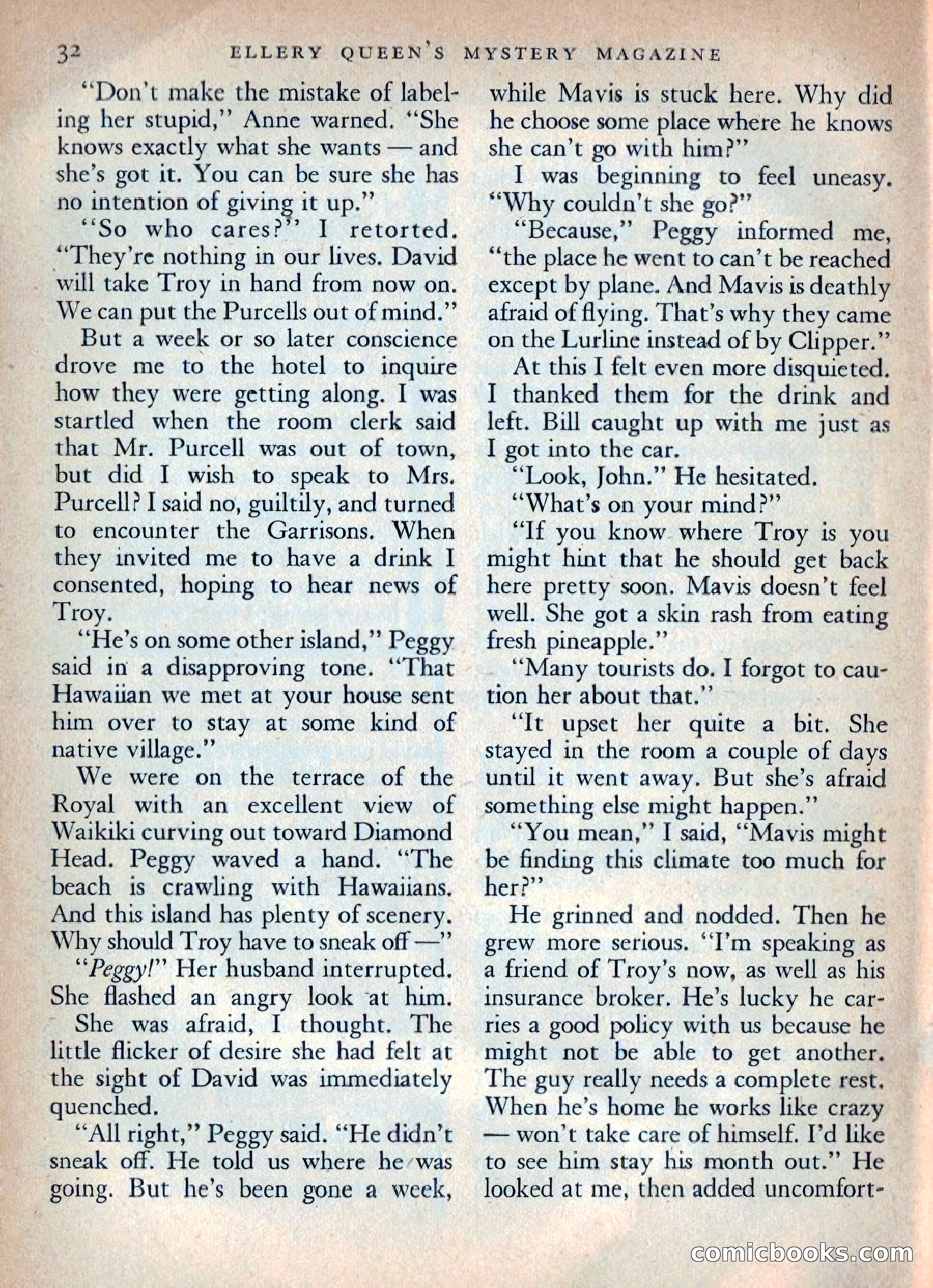 Ellery Queen's Mystery Magazine, October 1954 — page 35 of 149