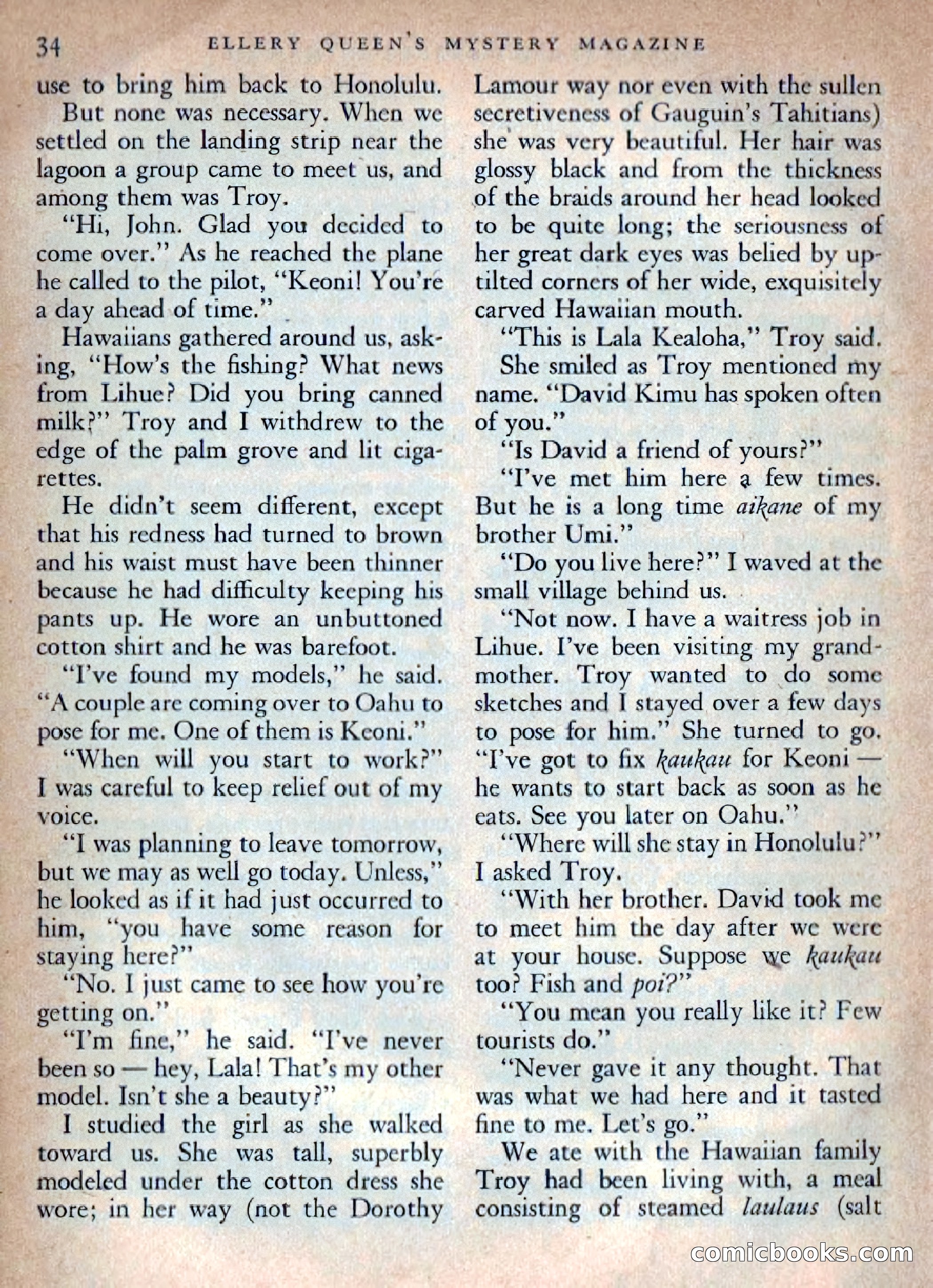 Ellery Queen's Mystery Magazine, October 1954 — page 37 of 149