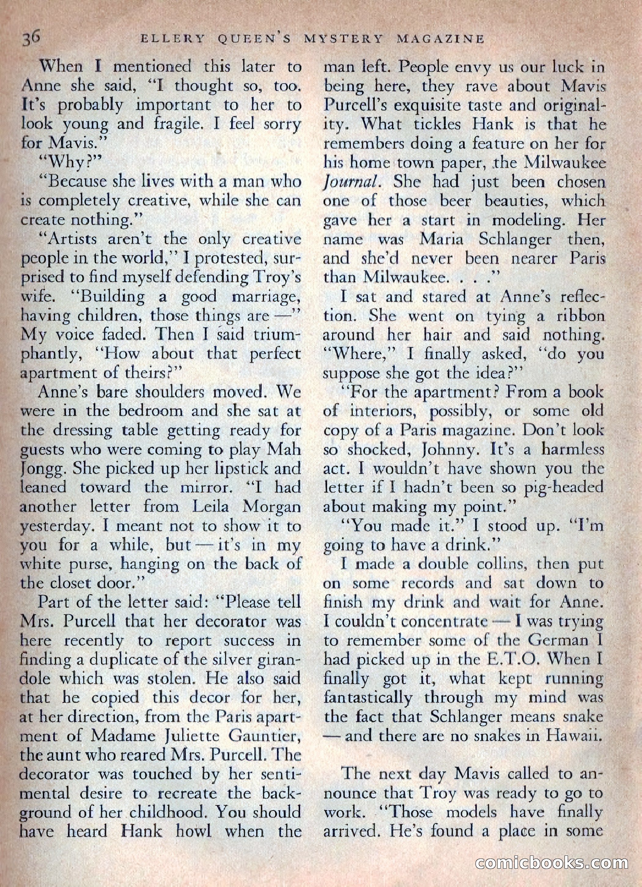 Ellery Queen's Mystery Magazine, October 1954 — page 39 of 149