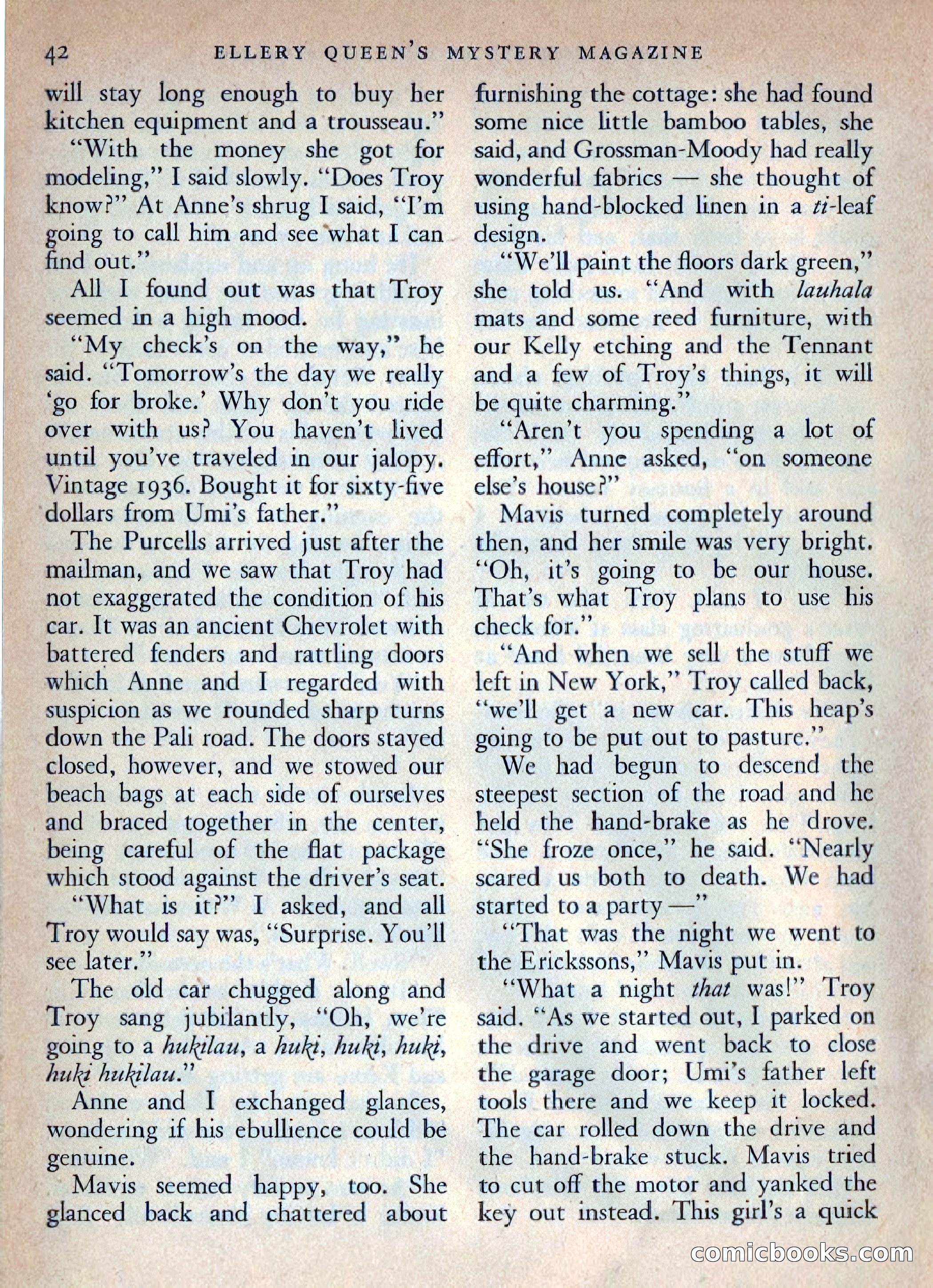 Ellery Queen's Mystery Magazine, October 1954 — page 45 of 149