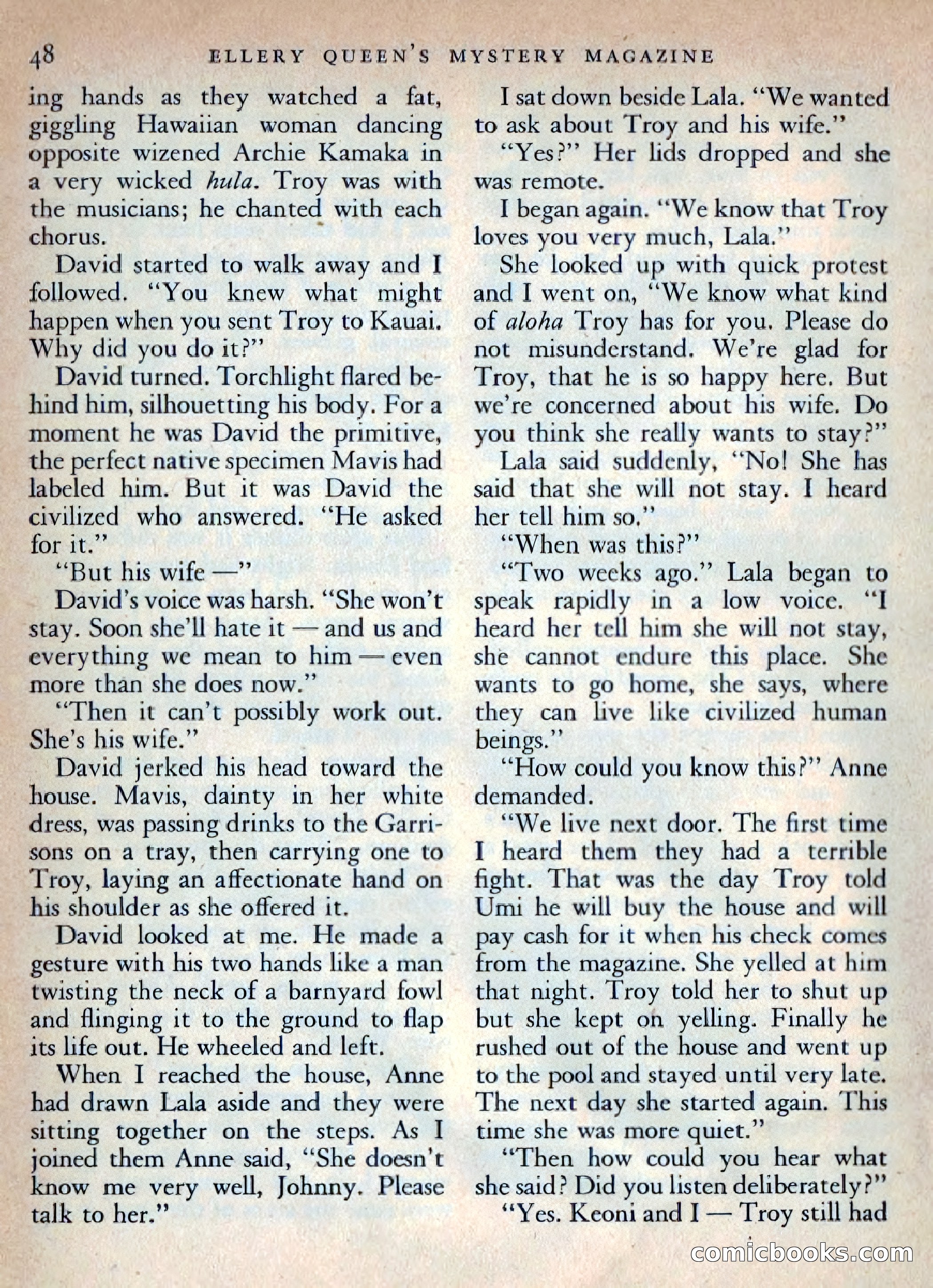 Ellery Queen's Mystery Magazine, October 1954 — page 51 of 149
