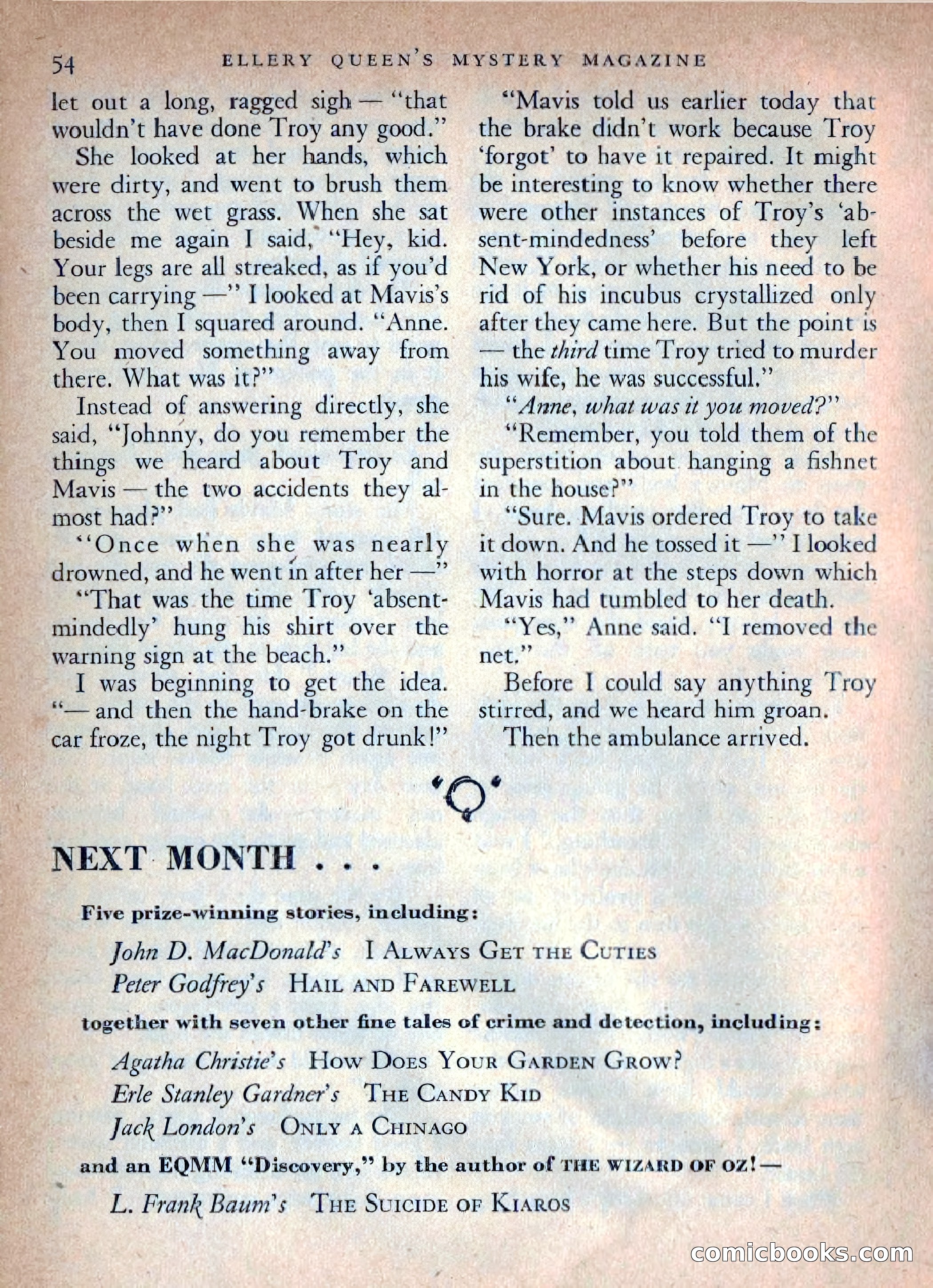 Ellery Queen's Mystery Magazine, October 1954 — page 57 of 149