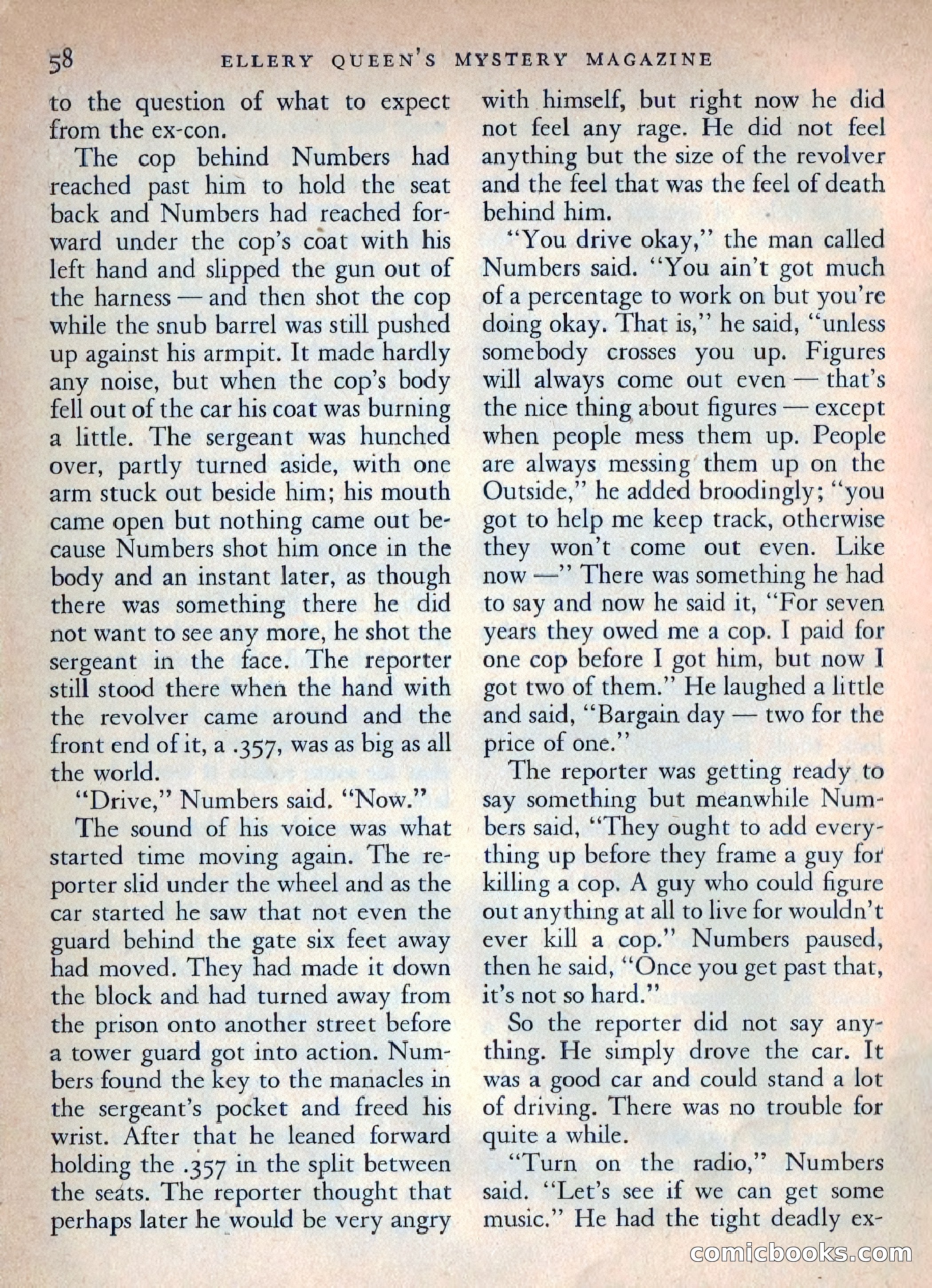 Ellery Queen's Mystery Magazine, October 1954 — page 61 of 149