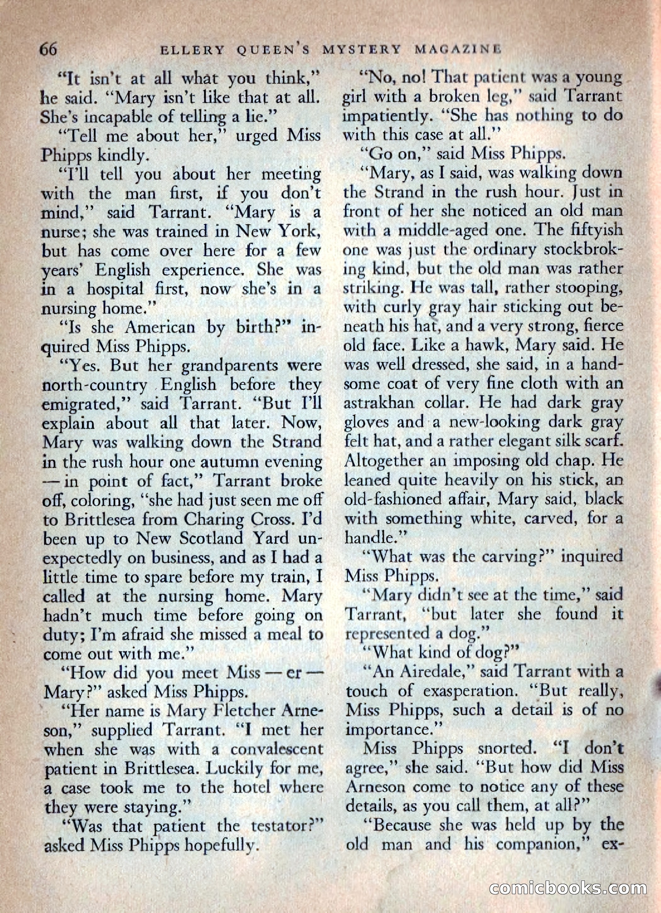 Ellery Queen's Mystery Magazine, October 1954 — page 69 of 149