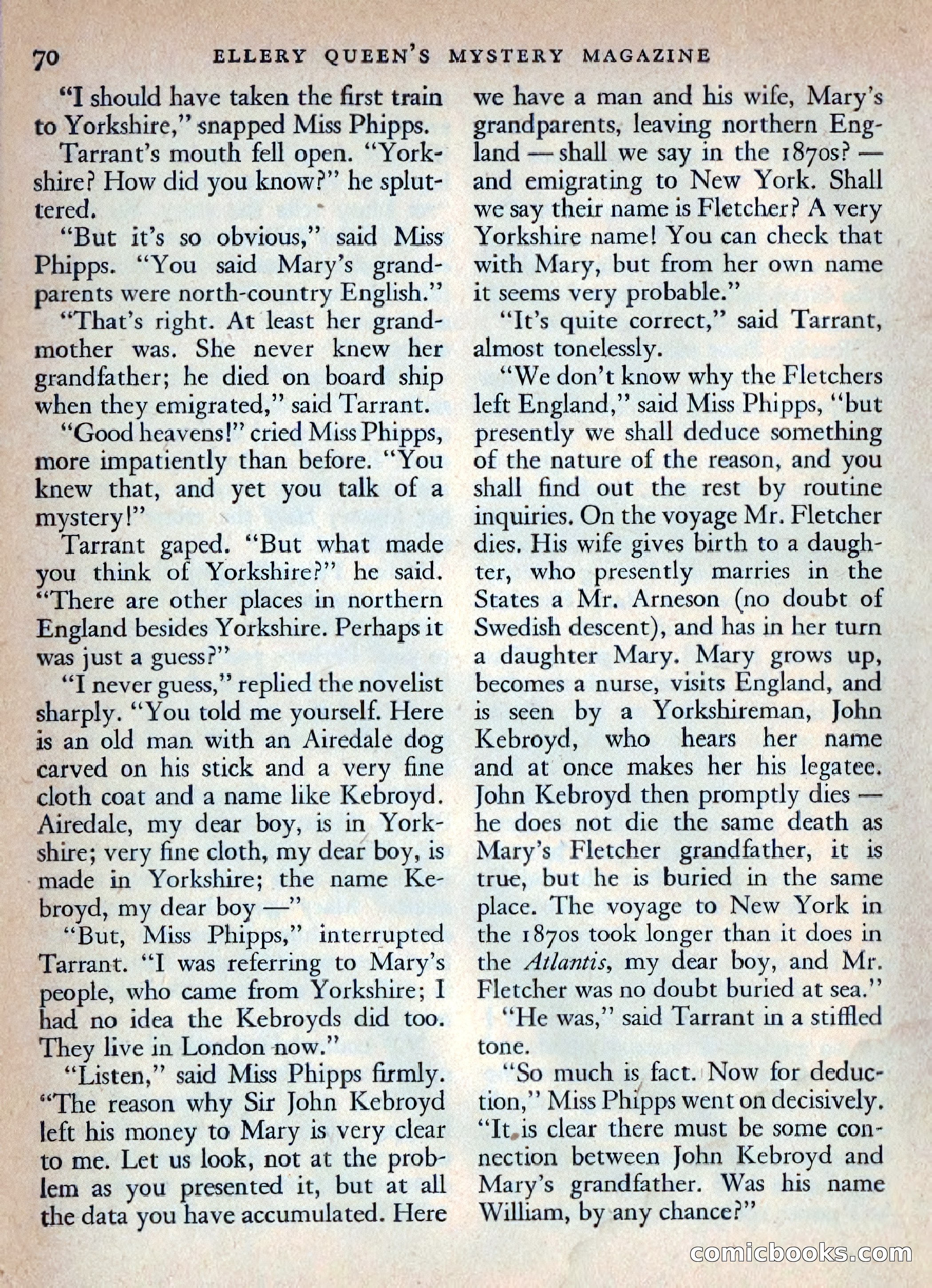 Ellery Queen's Mystery Magazine, October 1954 — page 73 of 149