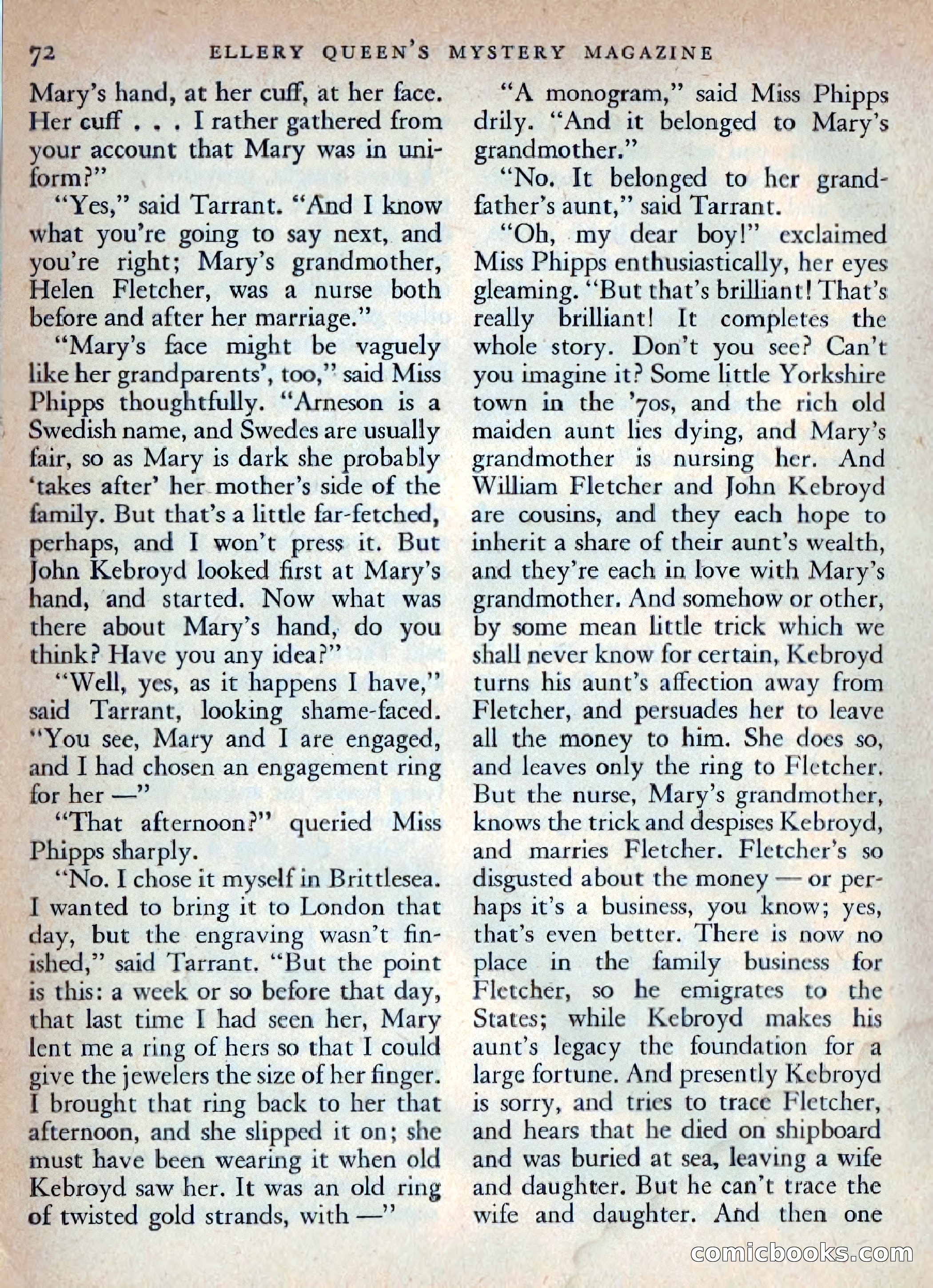 Ellery Queen's Mystery Magazine, October 1954 — page 75 of 149