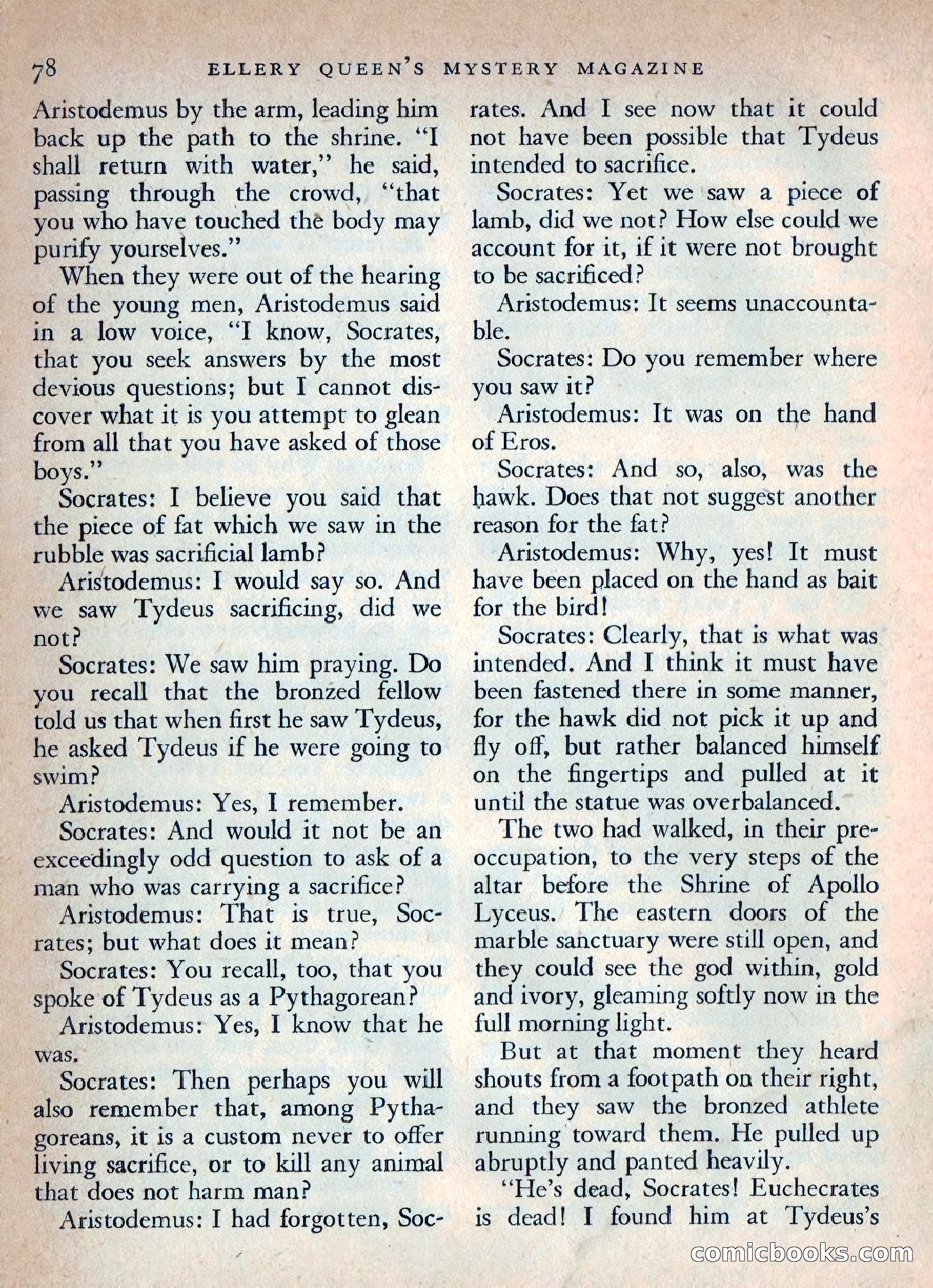 Ellery Queen's Mystery Magazine, October 1954 — page 81 of 149