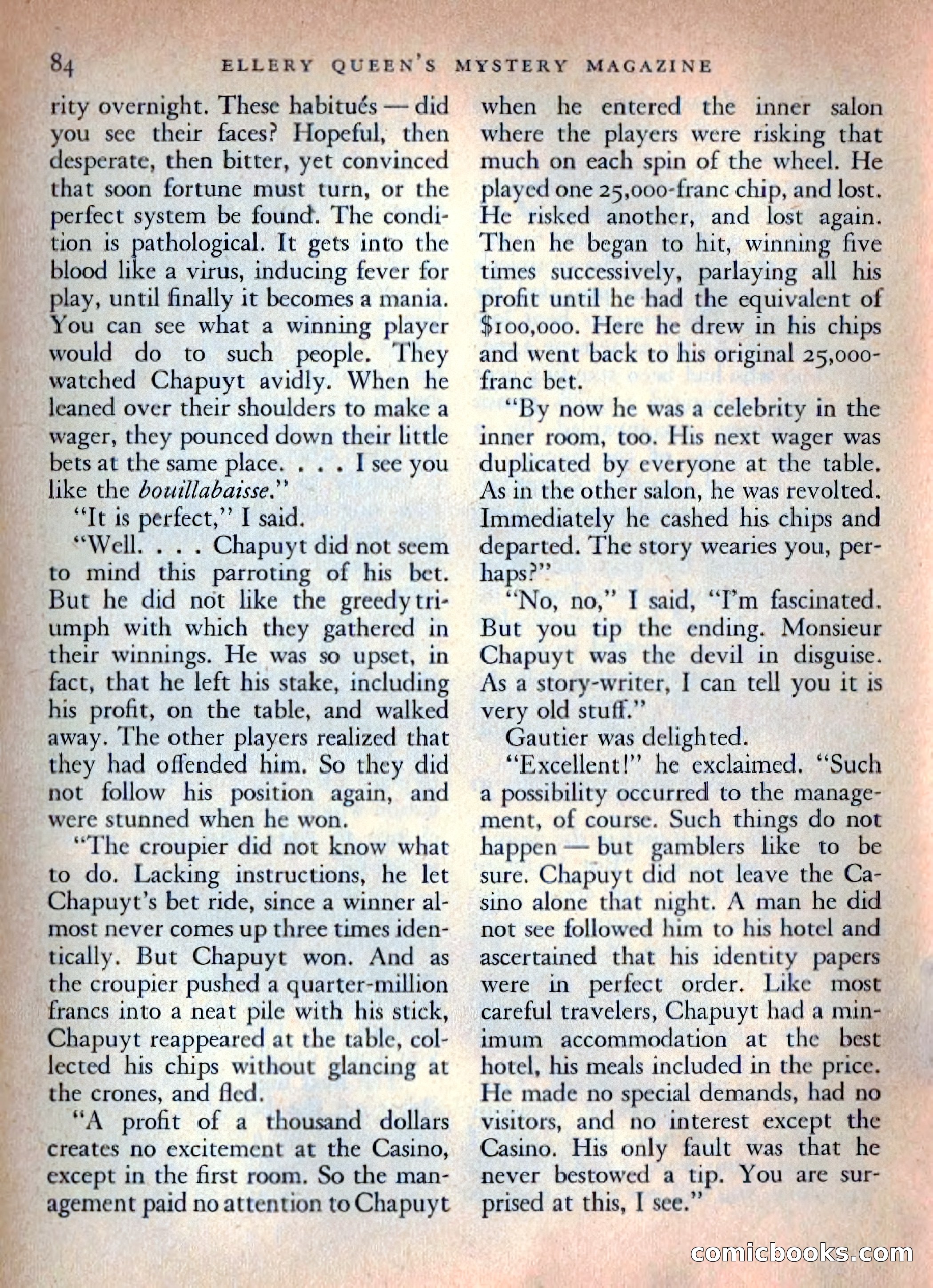 Ellery Queen's Mystery Magazine, October 1954 — page 87 of 149