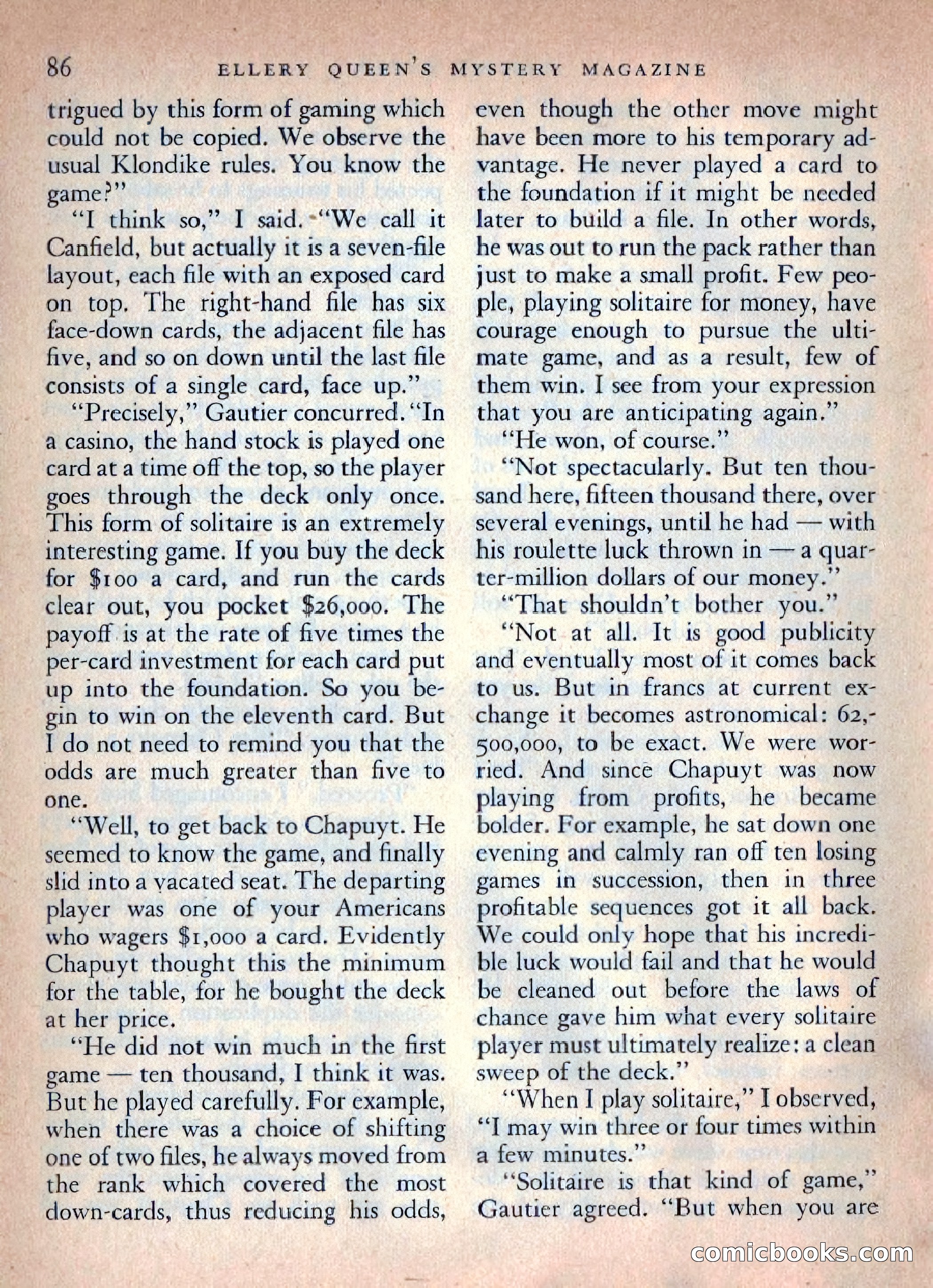 Ellery Queen's Mystery Magazine, October 1954 — page 89 of 149