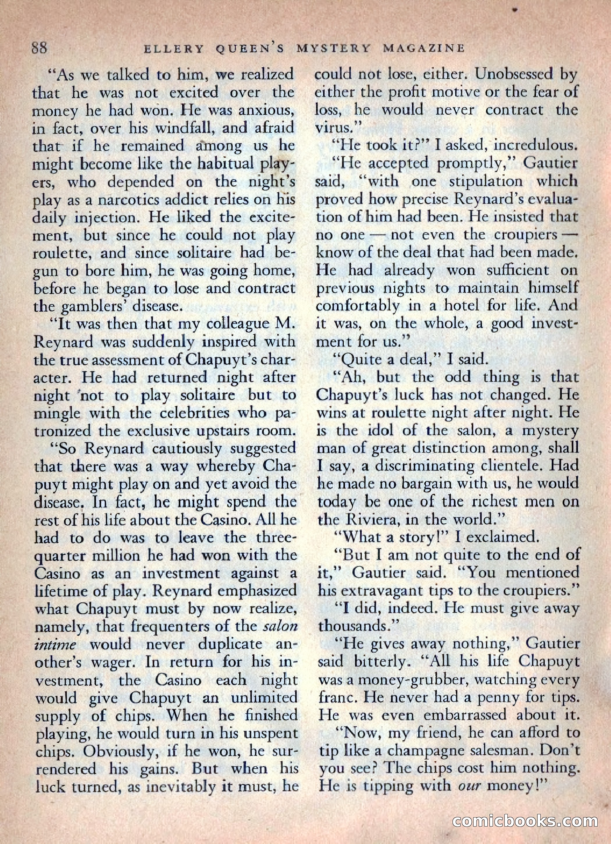 Ellery Queen's Mystery Magazine, October 1954 — page 91 of 149