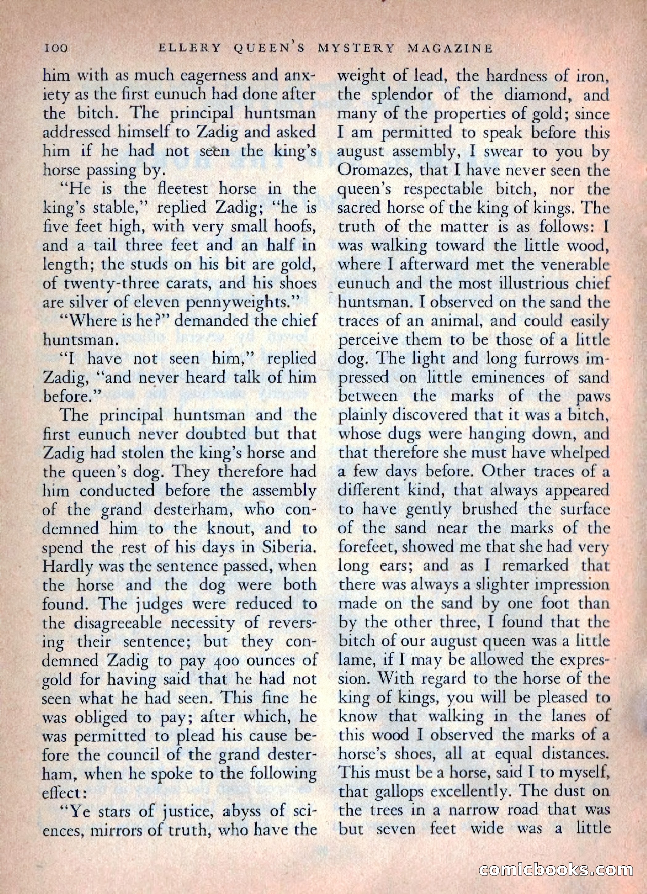 Ellery Queen's Mystery Magazine, October 1954 — page 103 of 149