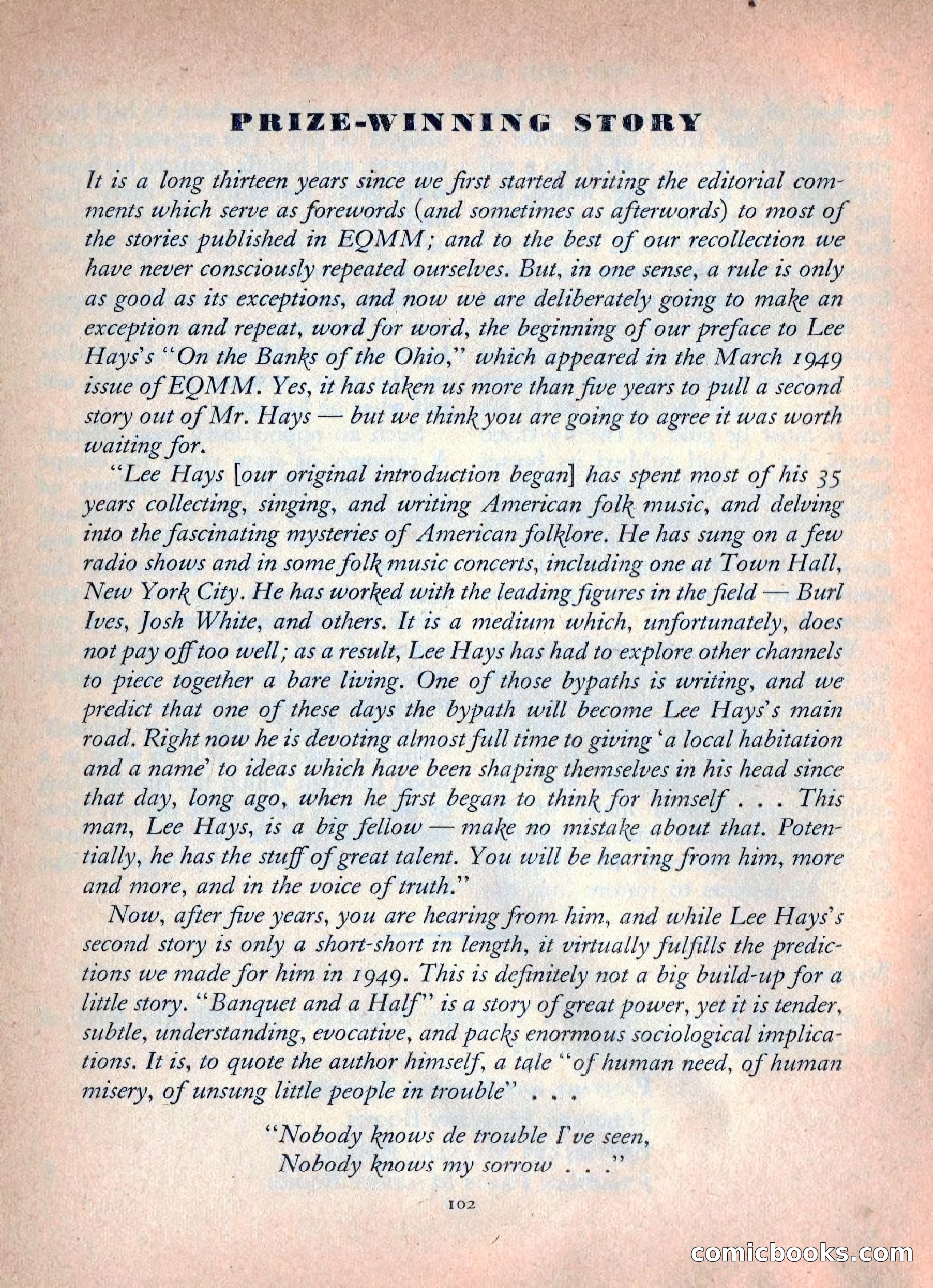 Ellery Queen's Mystery Magazine, October 1954 — page 105 of 149