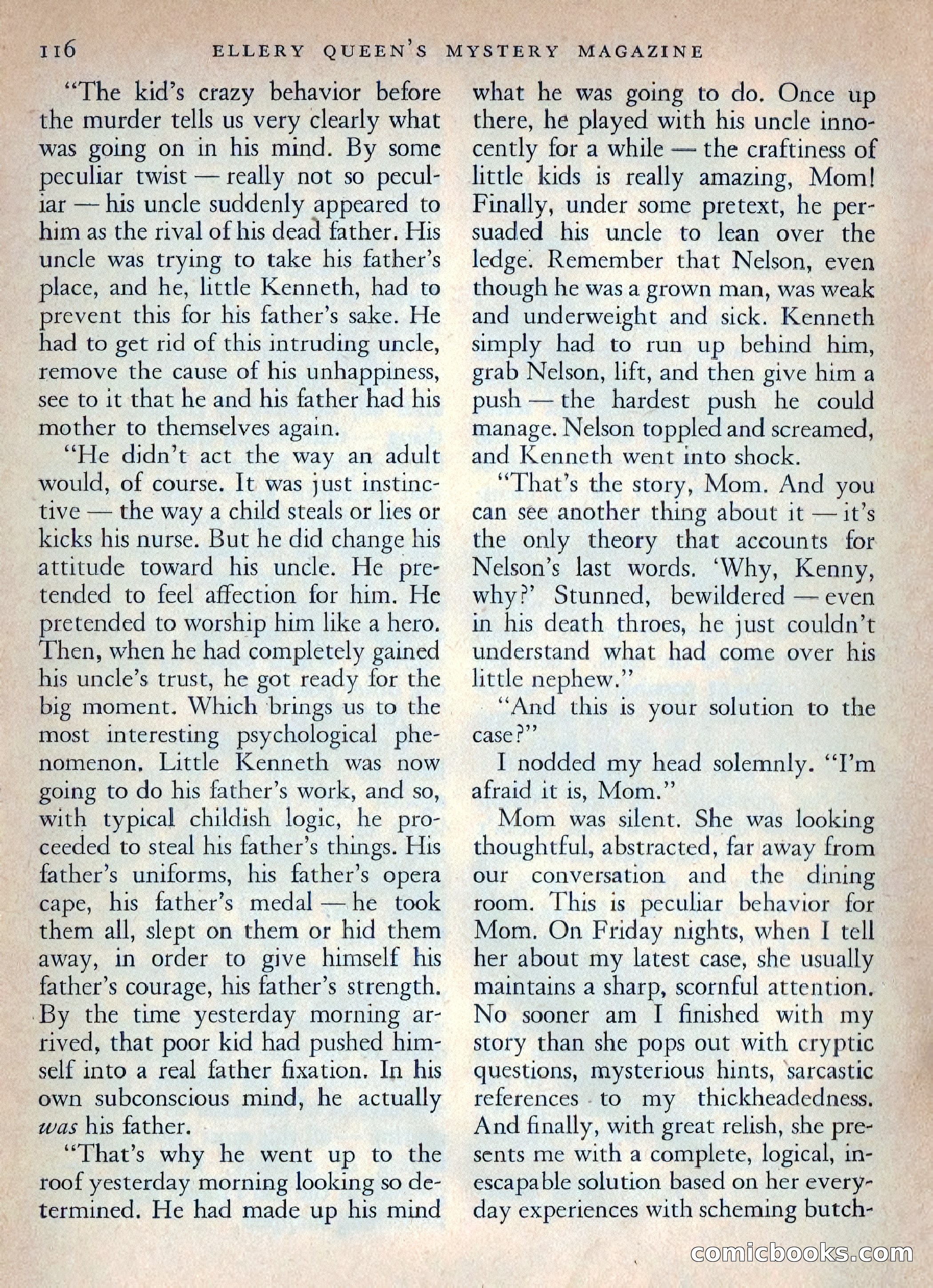 Ellery Queen's Mystery Magazine, October 1954 — page 119 of 149