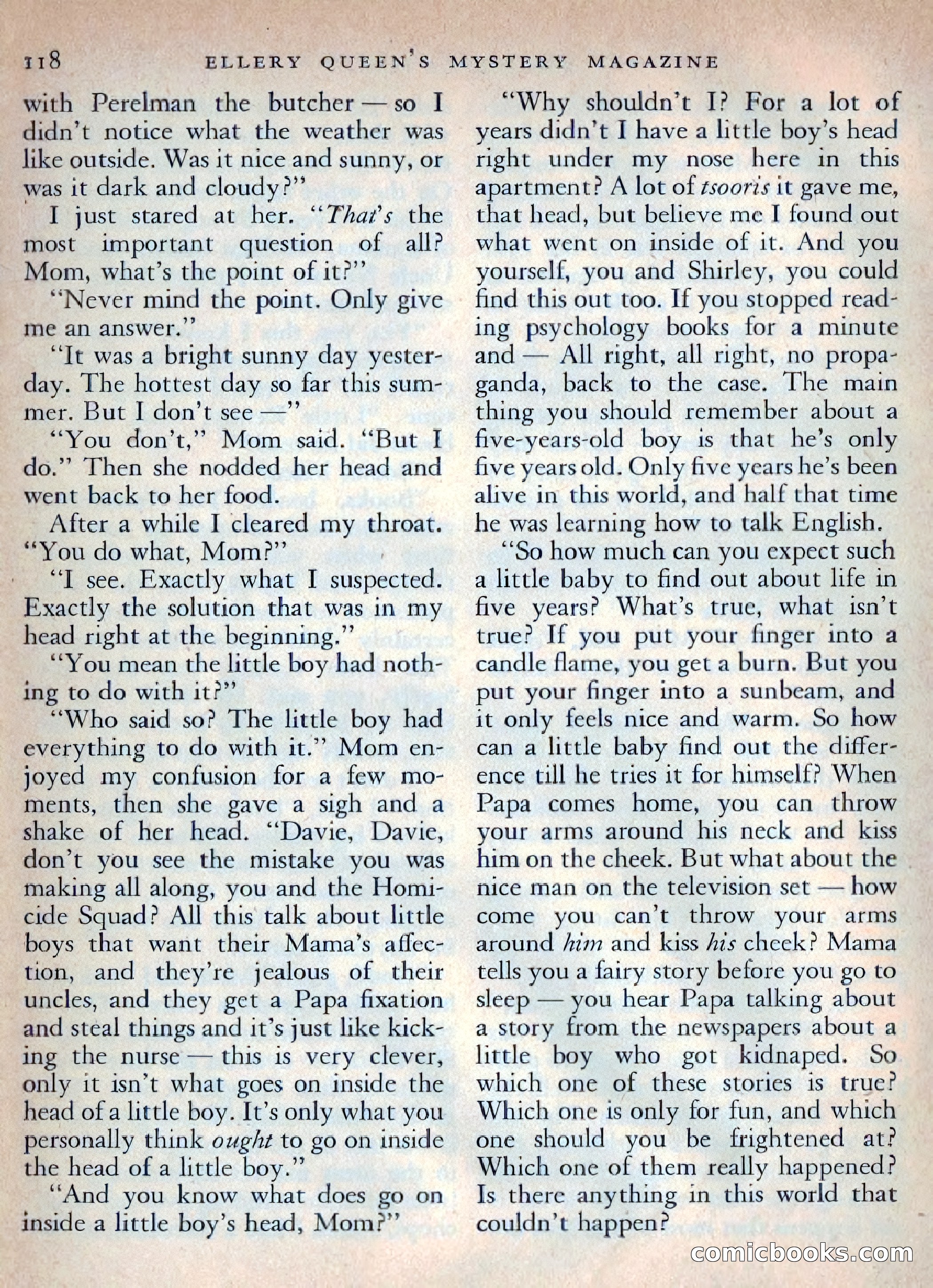 Ellery Queen's Mystery Magazine, October 1954 — page 121 of 149