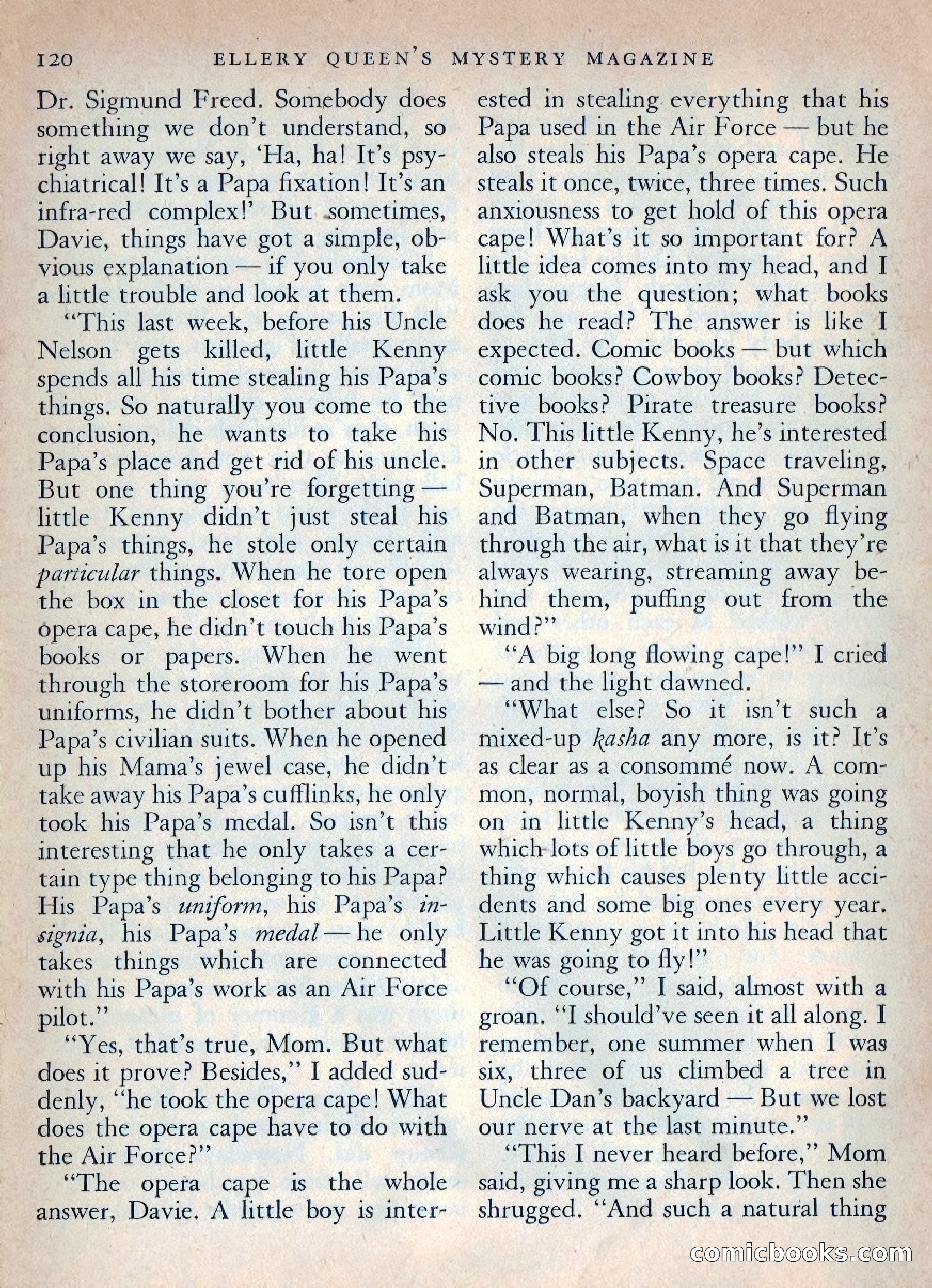 Ellery Queen's Mystery Magazine, October 1954 — page 123 of 149