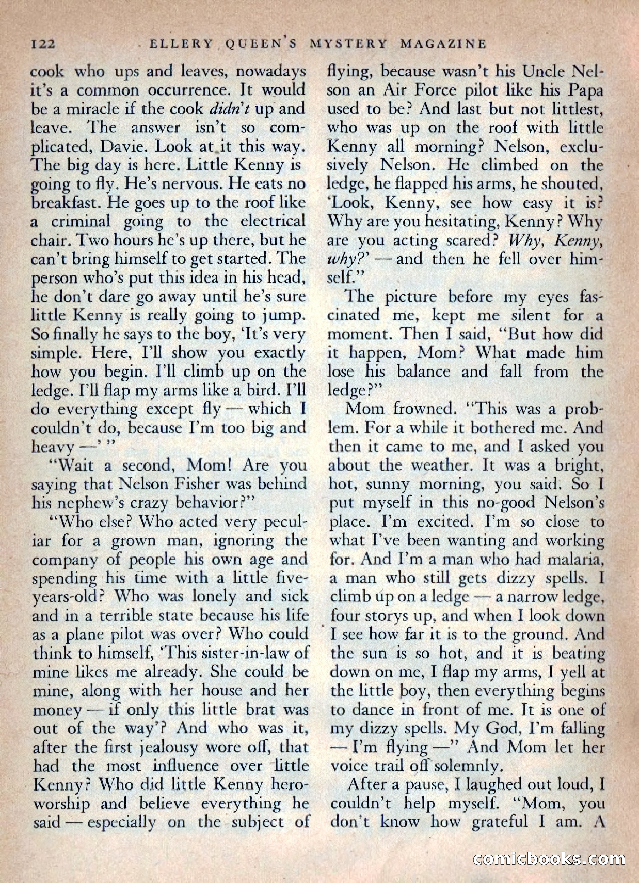 Ellery Queen's Mystery Magazine, October 1954 — page 125 of 149