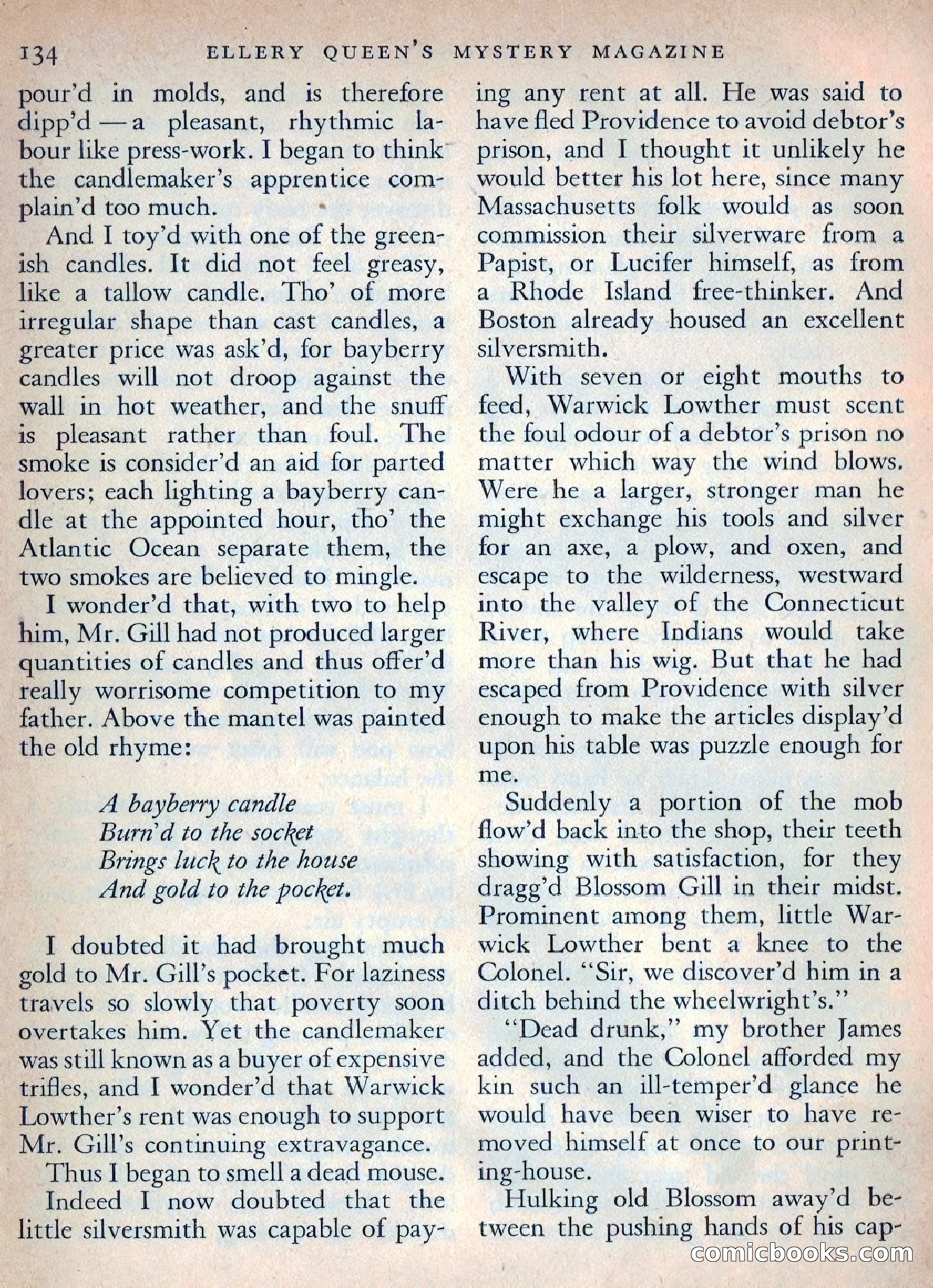 Ellery Queen's Mystery Magazine, October 1954 — page 137 of 149