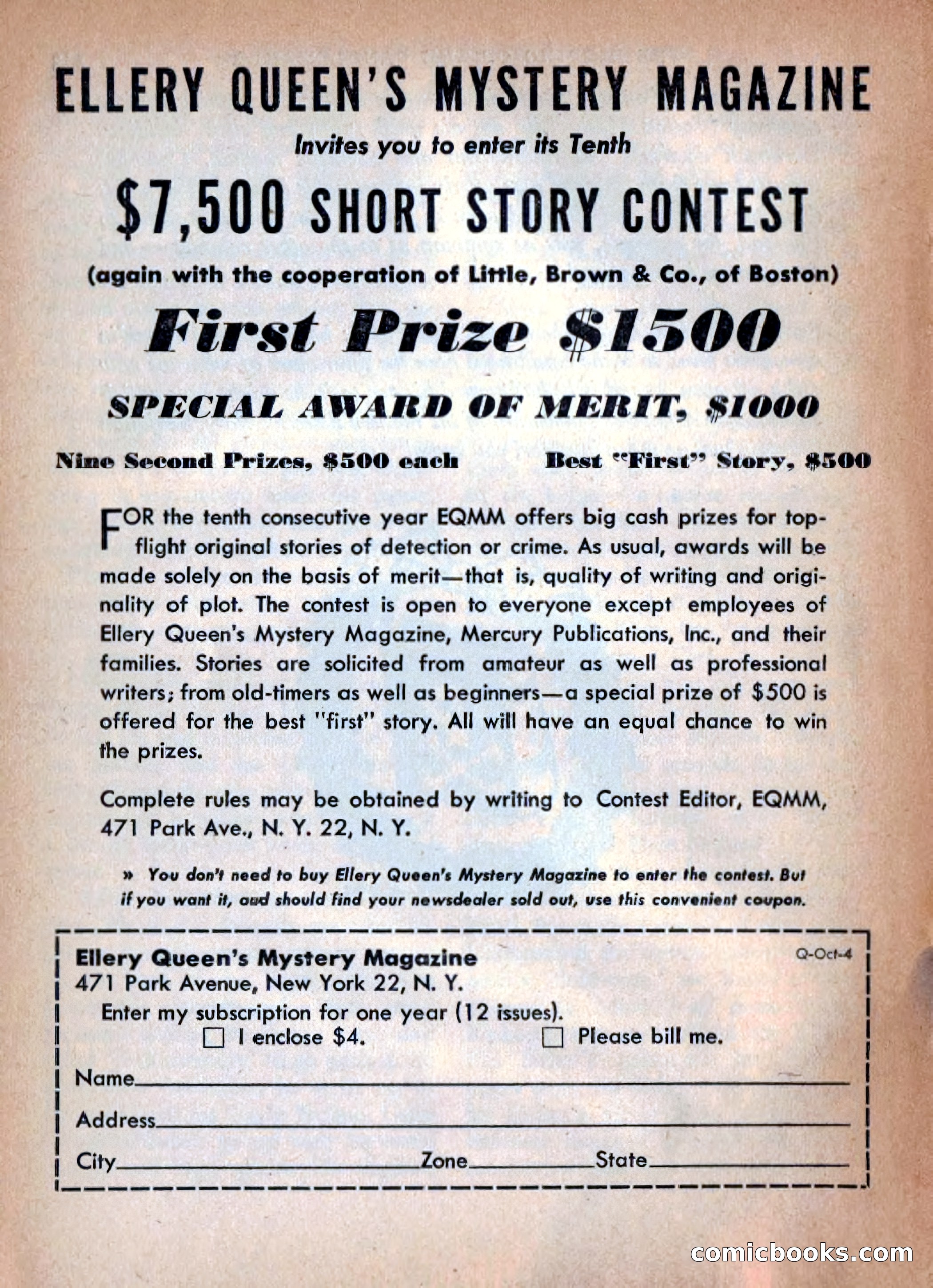 Ellery Queen's Mystery Magazine, October 1954 — page 147 of 149