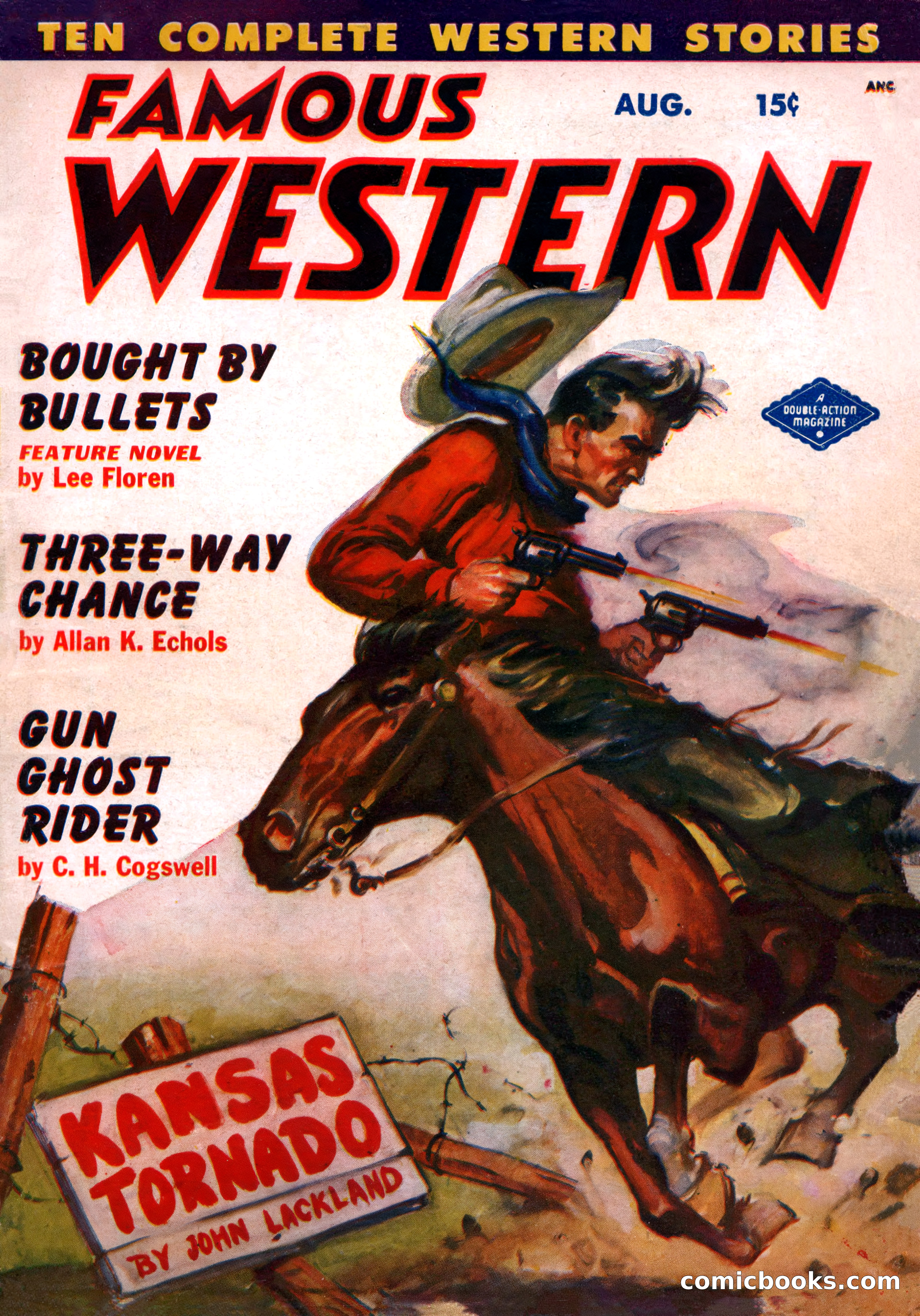 Famous Western, August 1950 — page 1 of 100