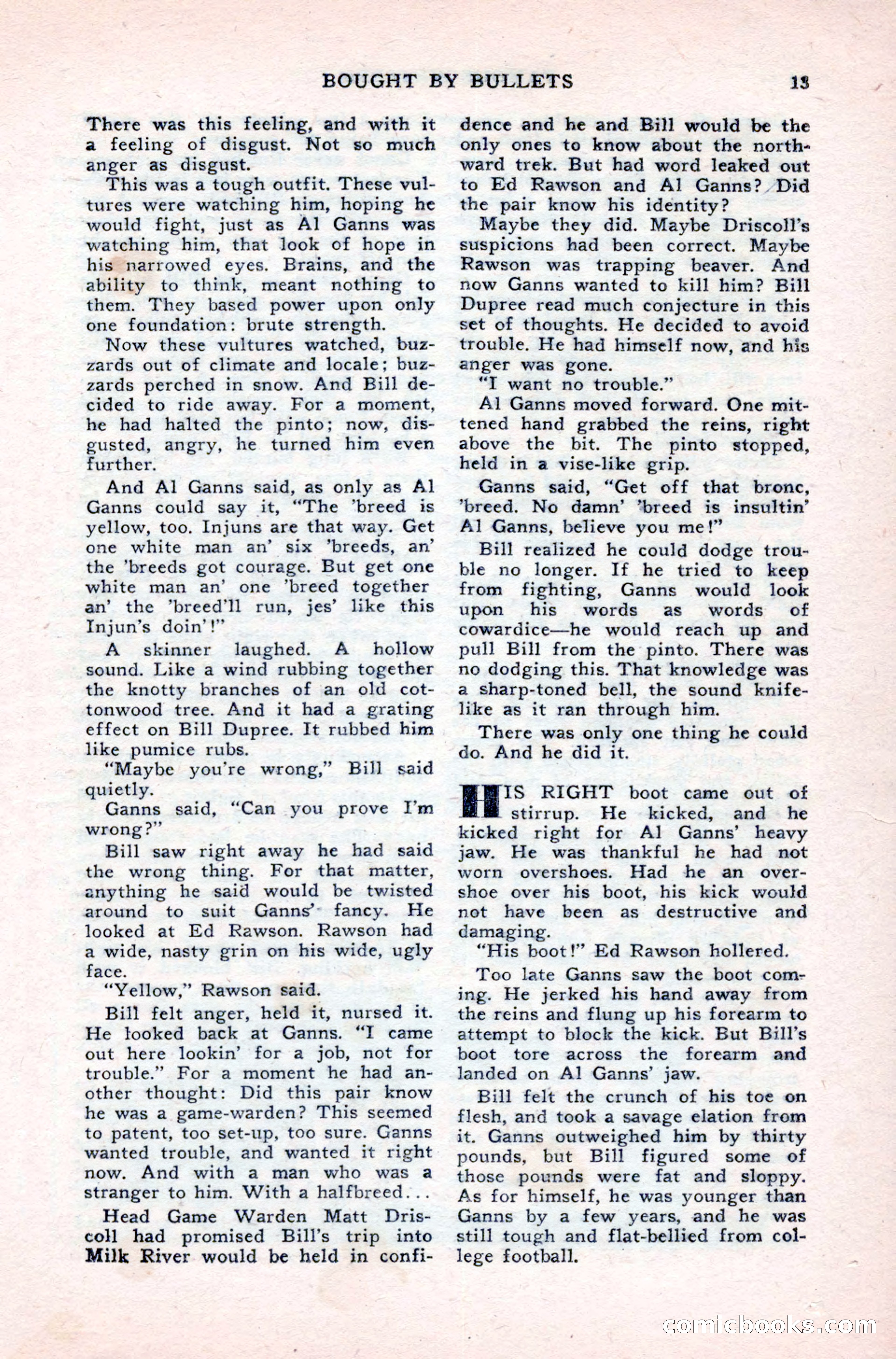 Famous Western, August 1950 — page 13 of 100