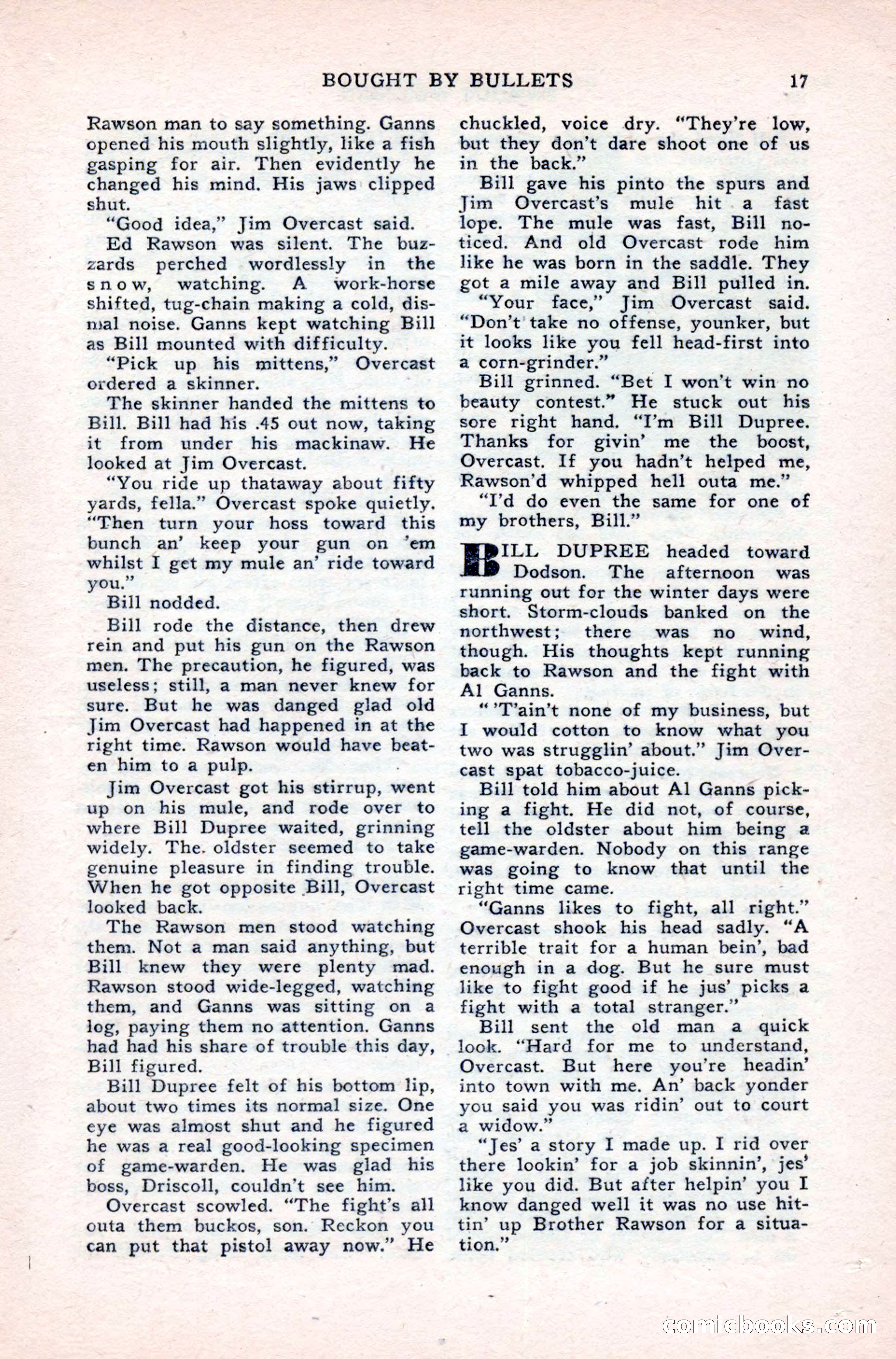 Famous Western, August 1950 — page 17 of 100