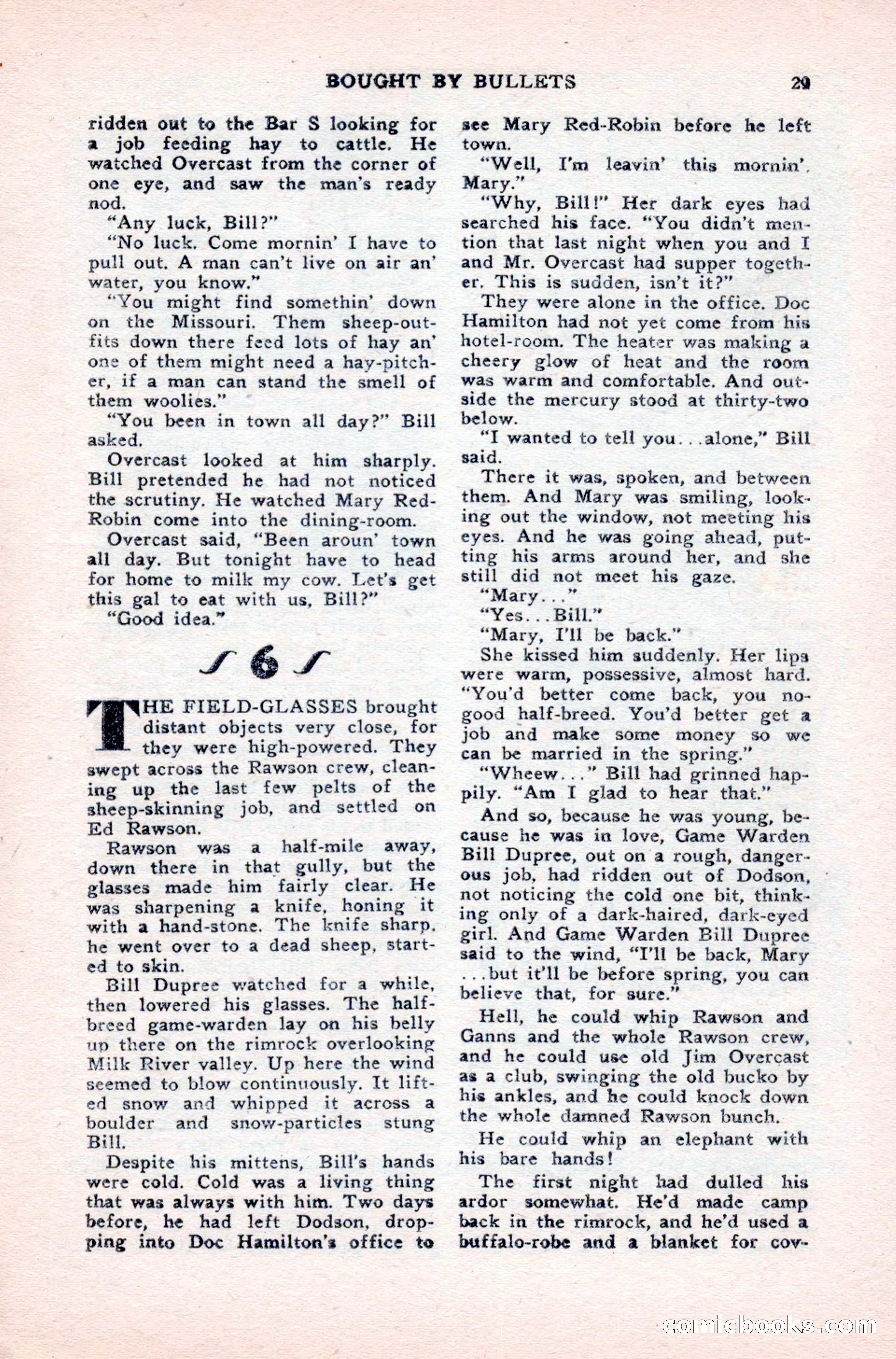 Famous Western, August 1950 — page 29 of 100