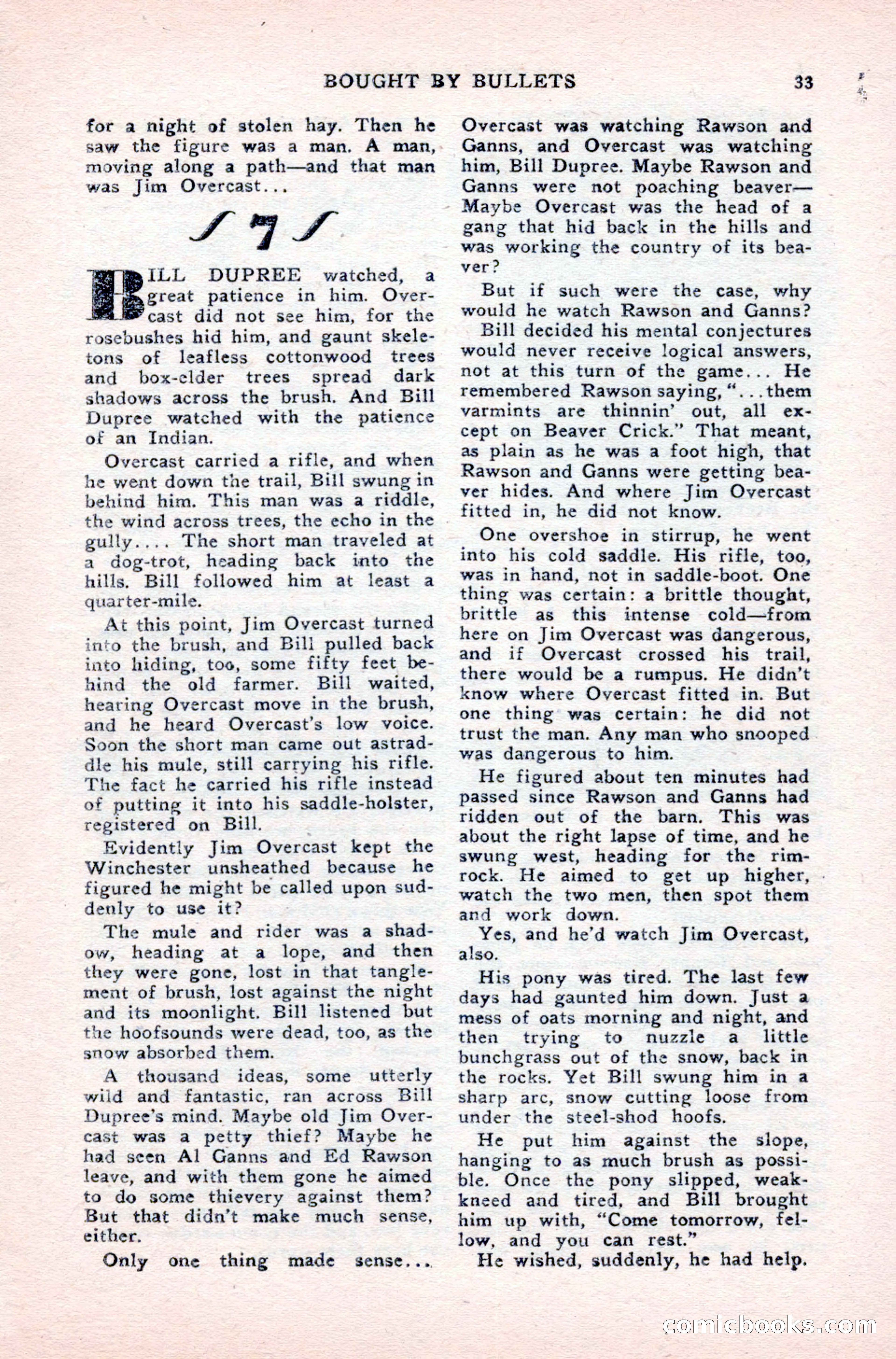 Famous Western, August 1950 — page 33 of 100