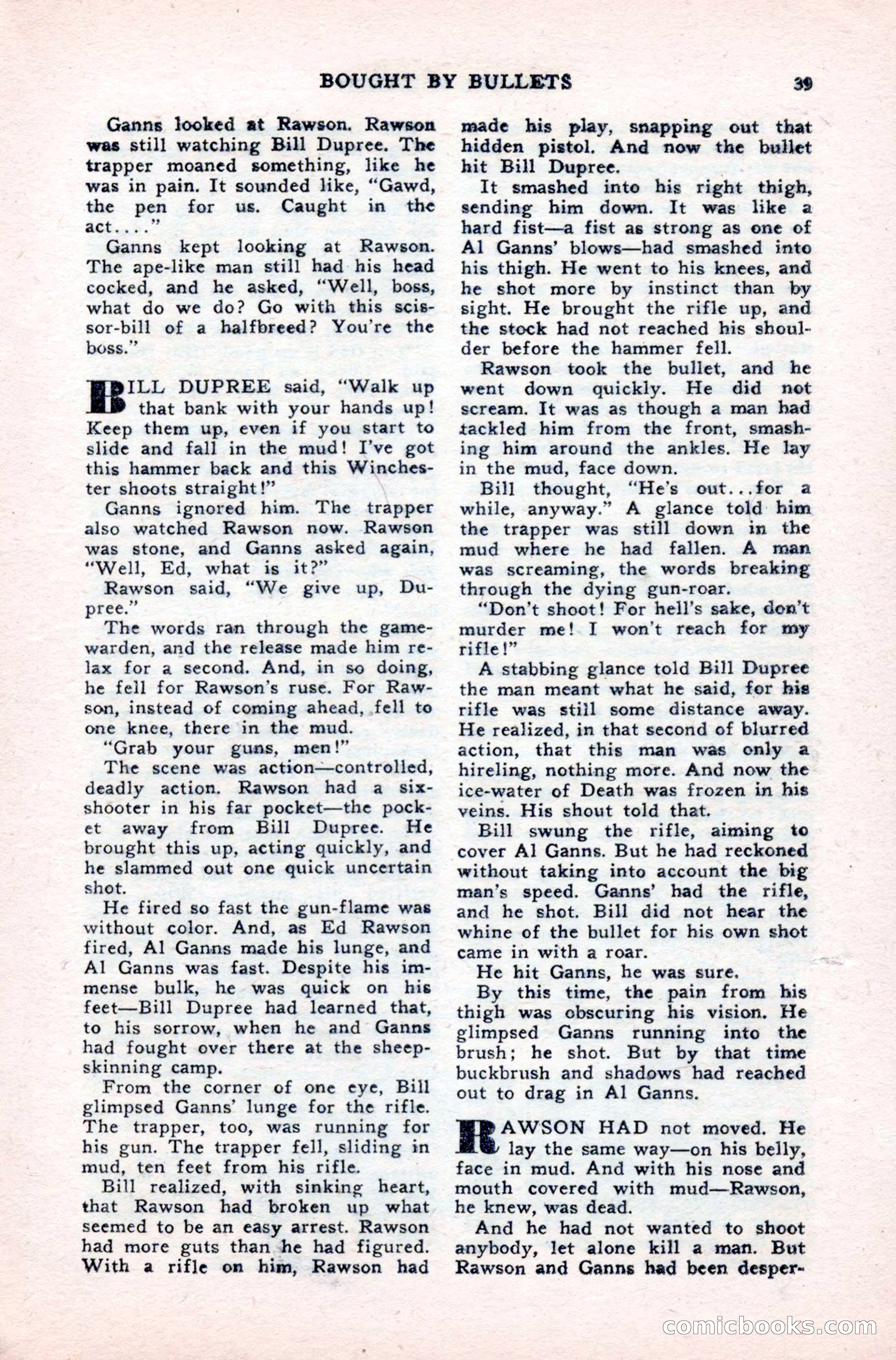 Famous Western, August 1950 — page 39 of 100