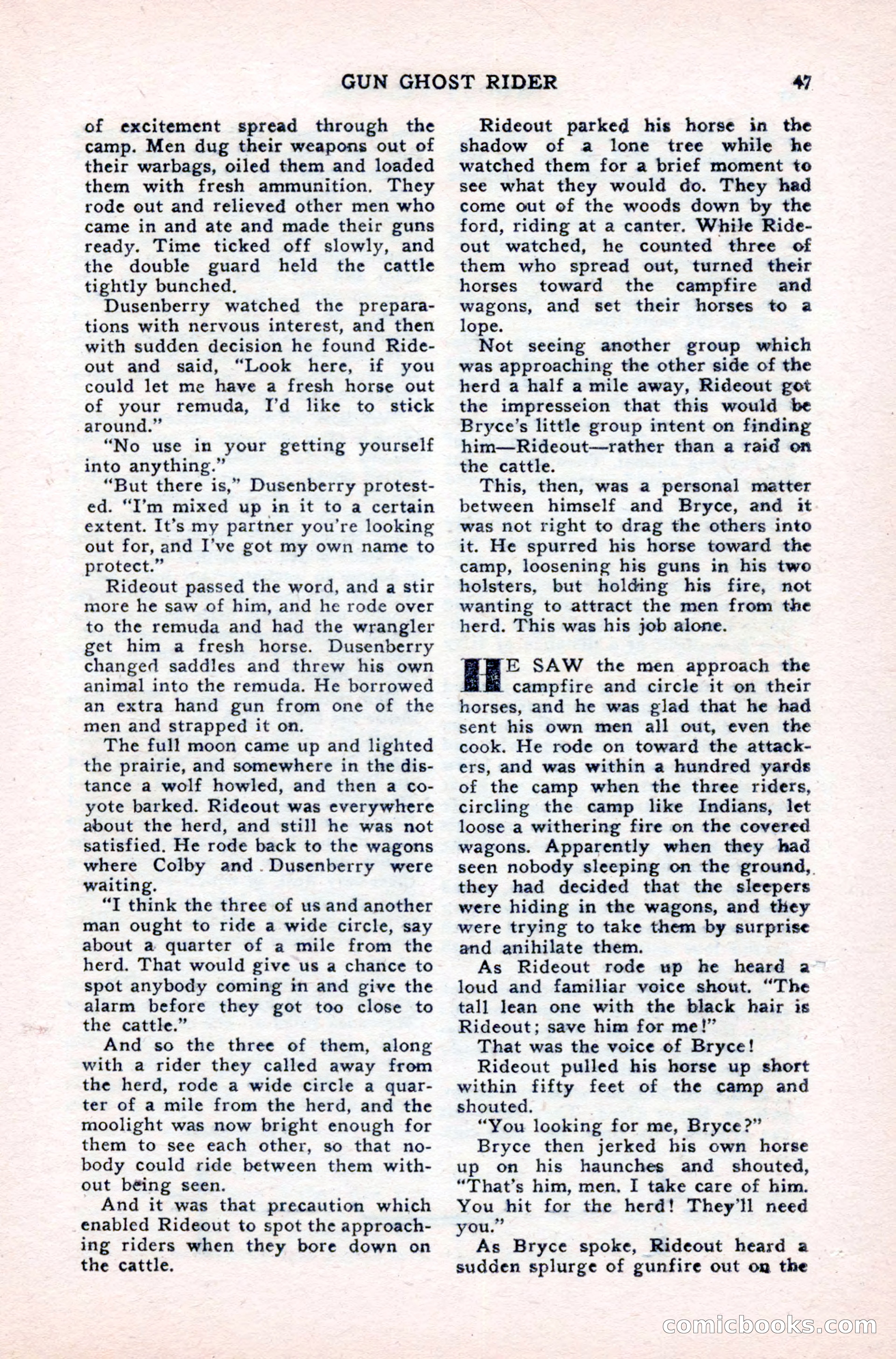 Famous Western, August 1950 — page 47 of 100