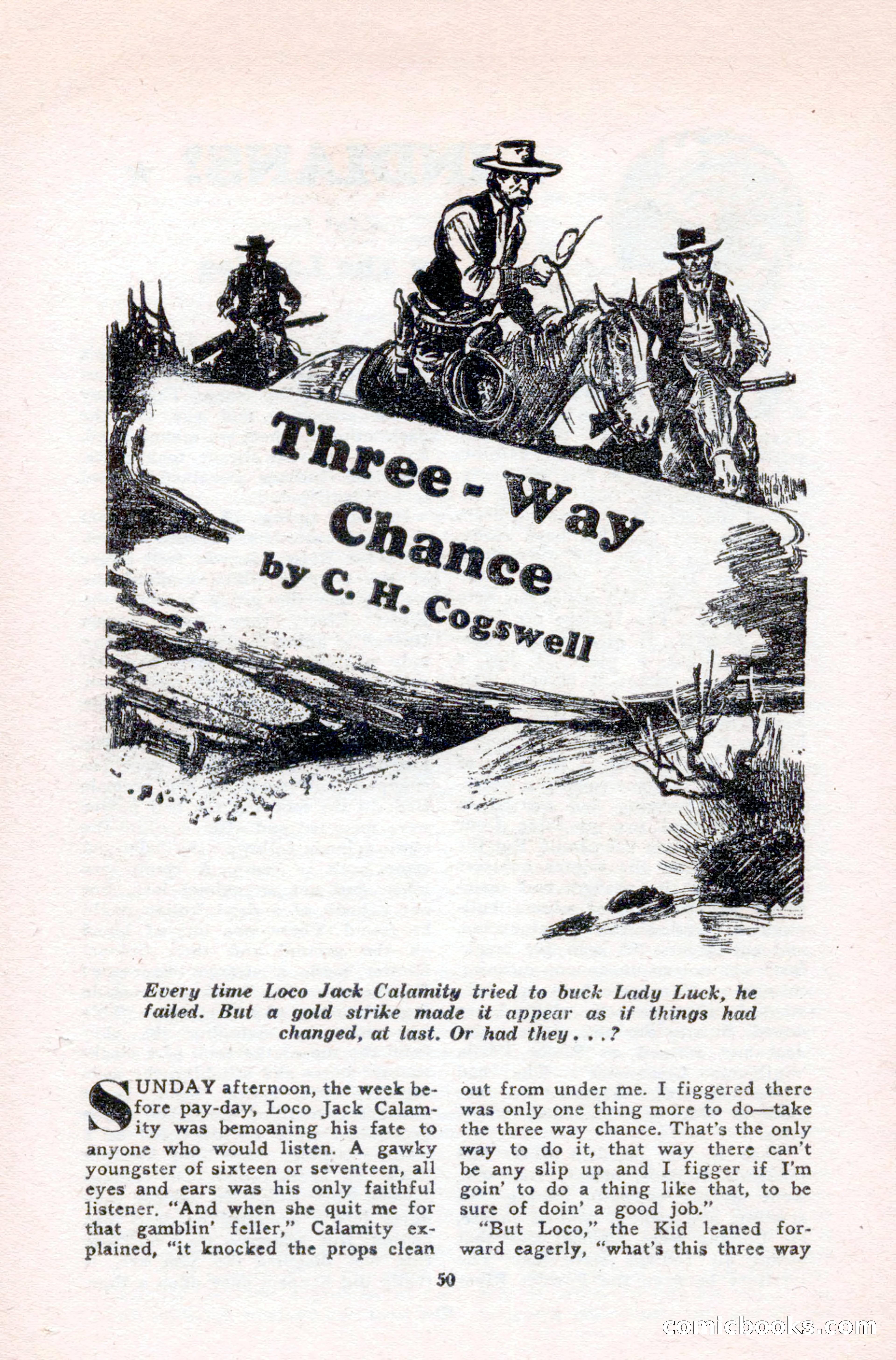 Famous Western, August 1950 — page 50 of 100