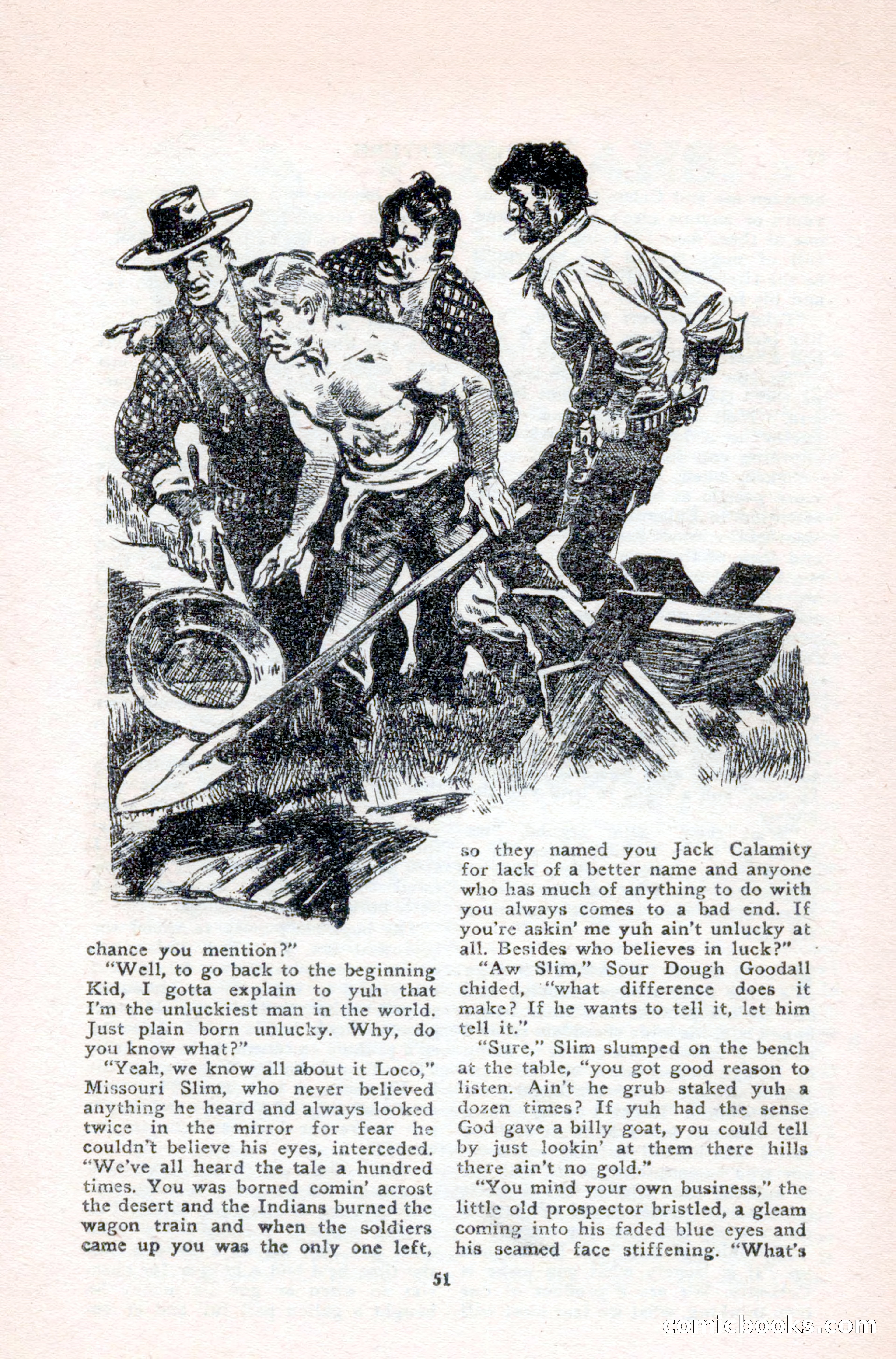 Famous Western, August 1950 — page 51 of 100