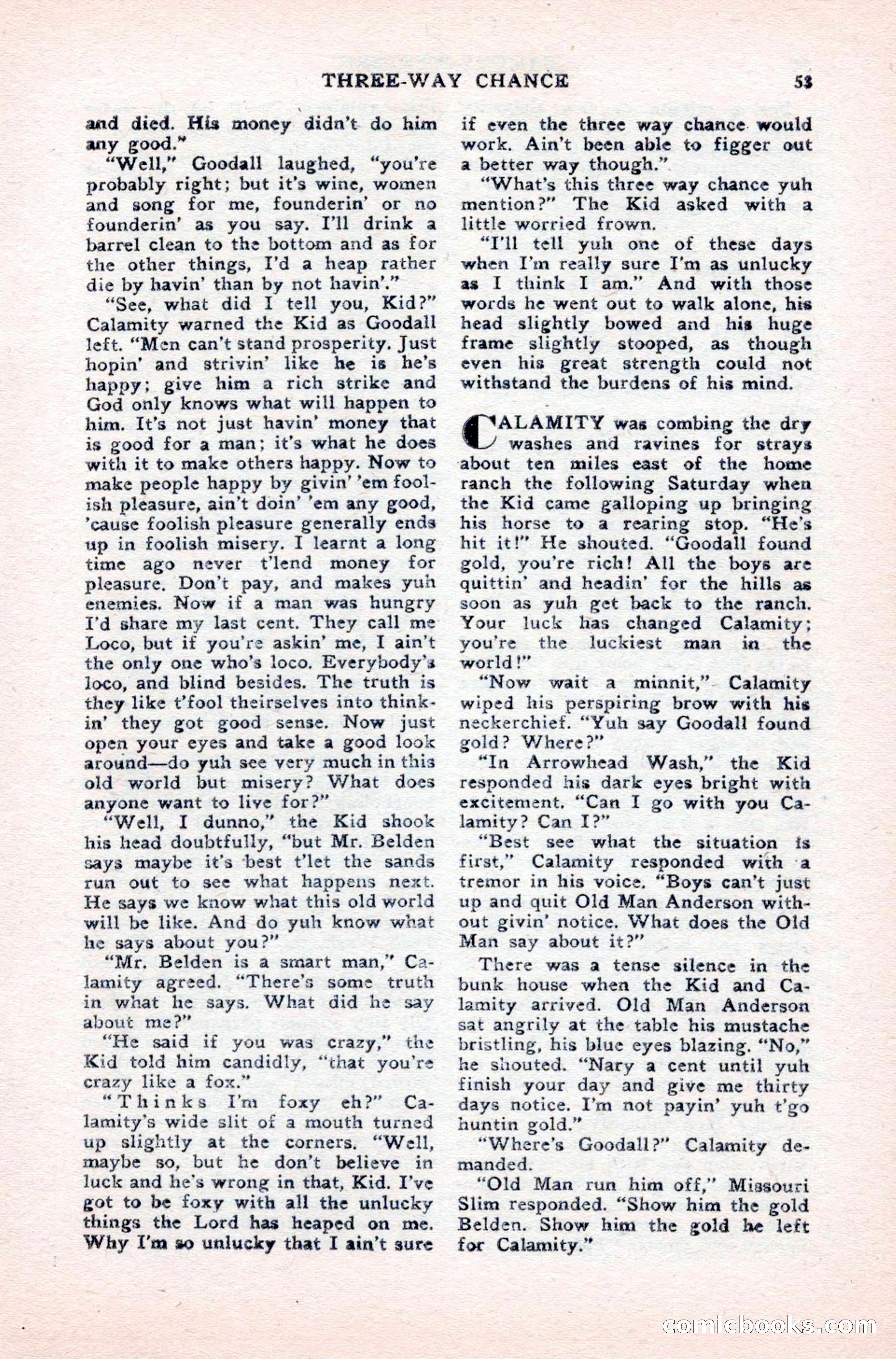 Famous Western, August 1950 — page 53 of 100