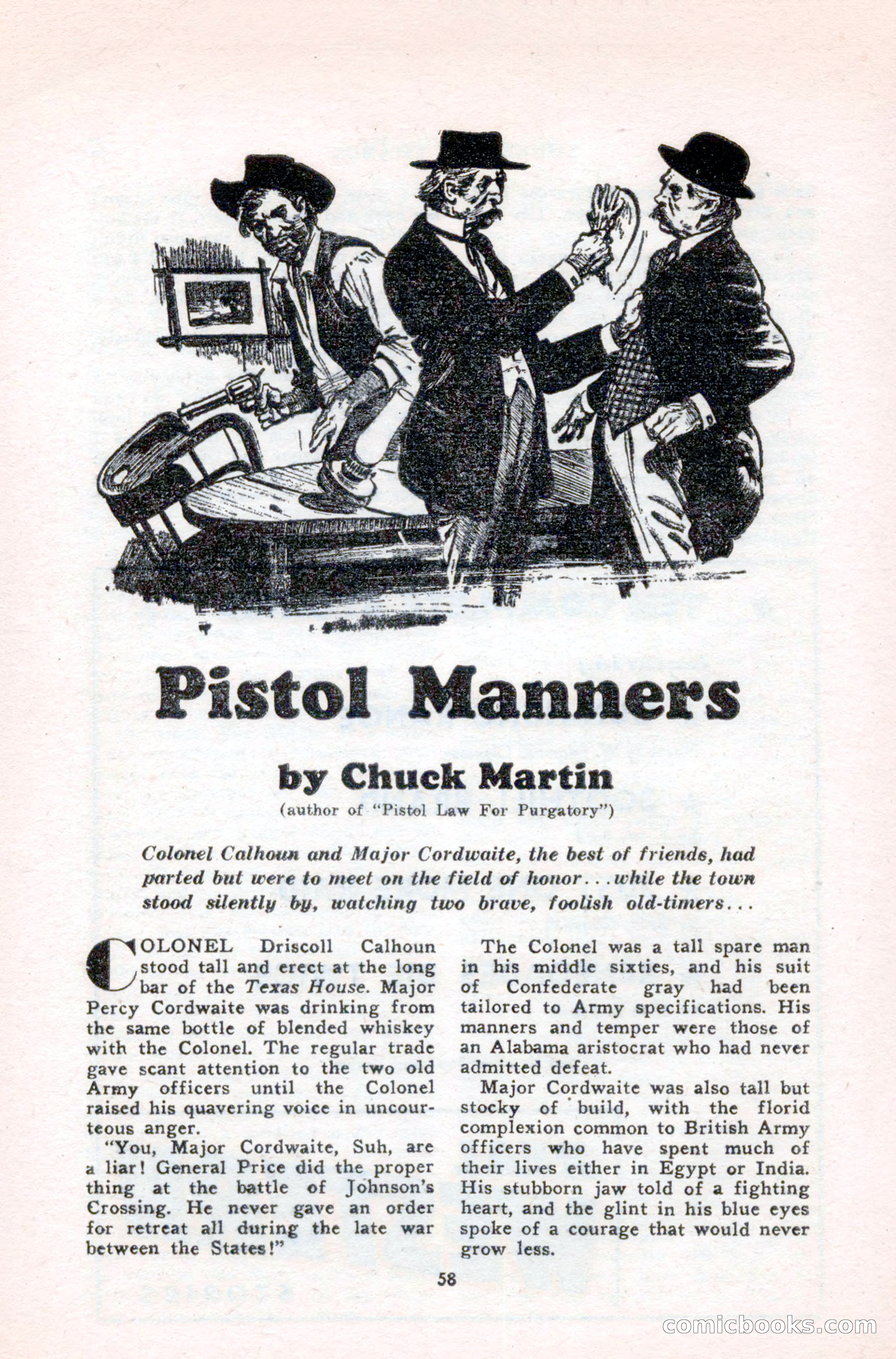 Famous Western, August 1950 — page 58 of 100
