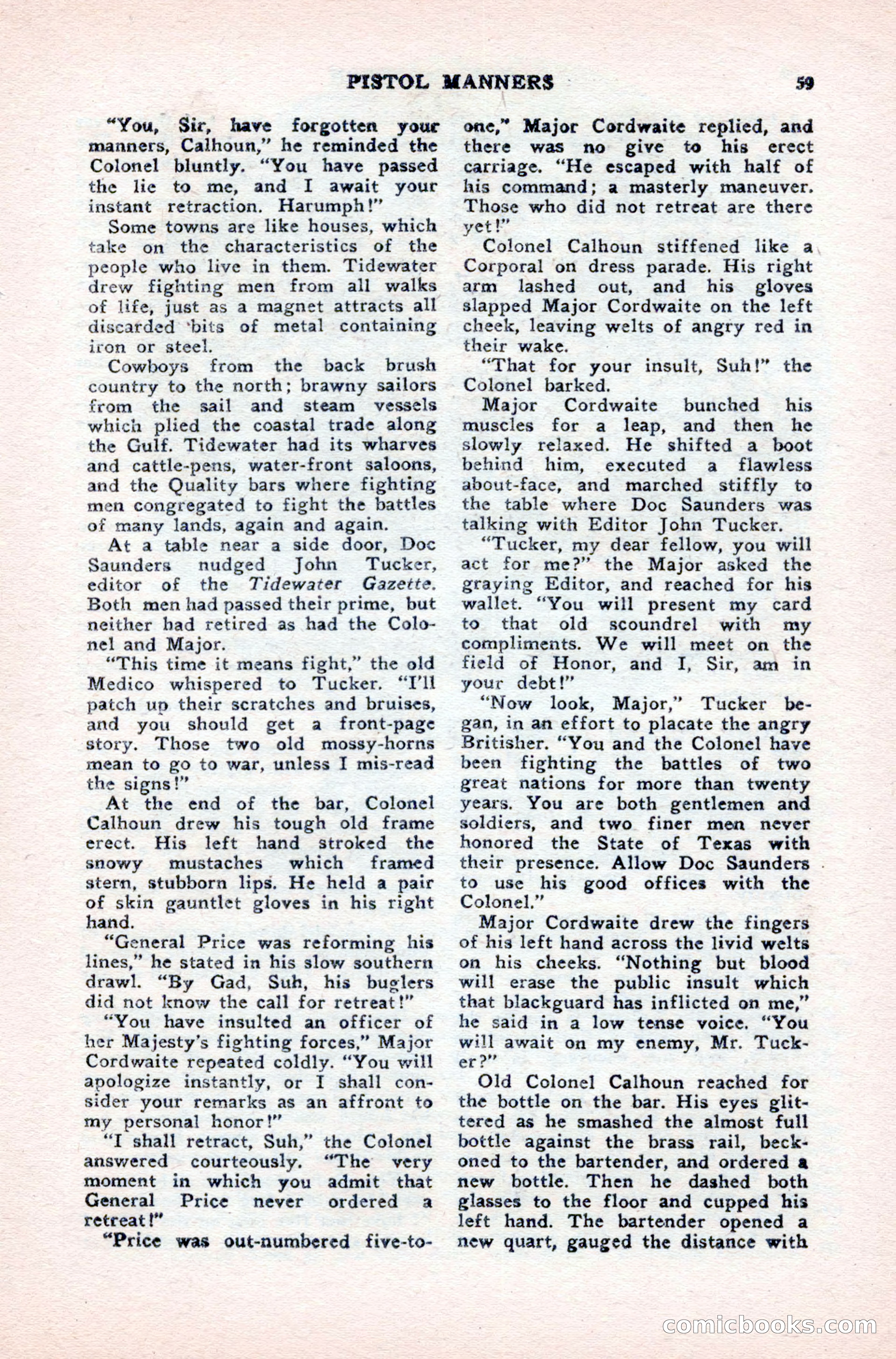 Famous Western, August 1950 — page 59 of 100