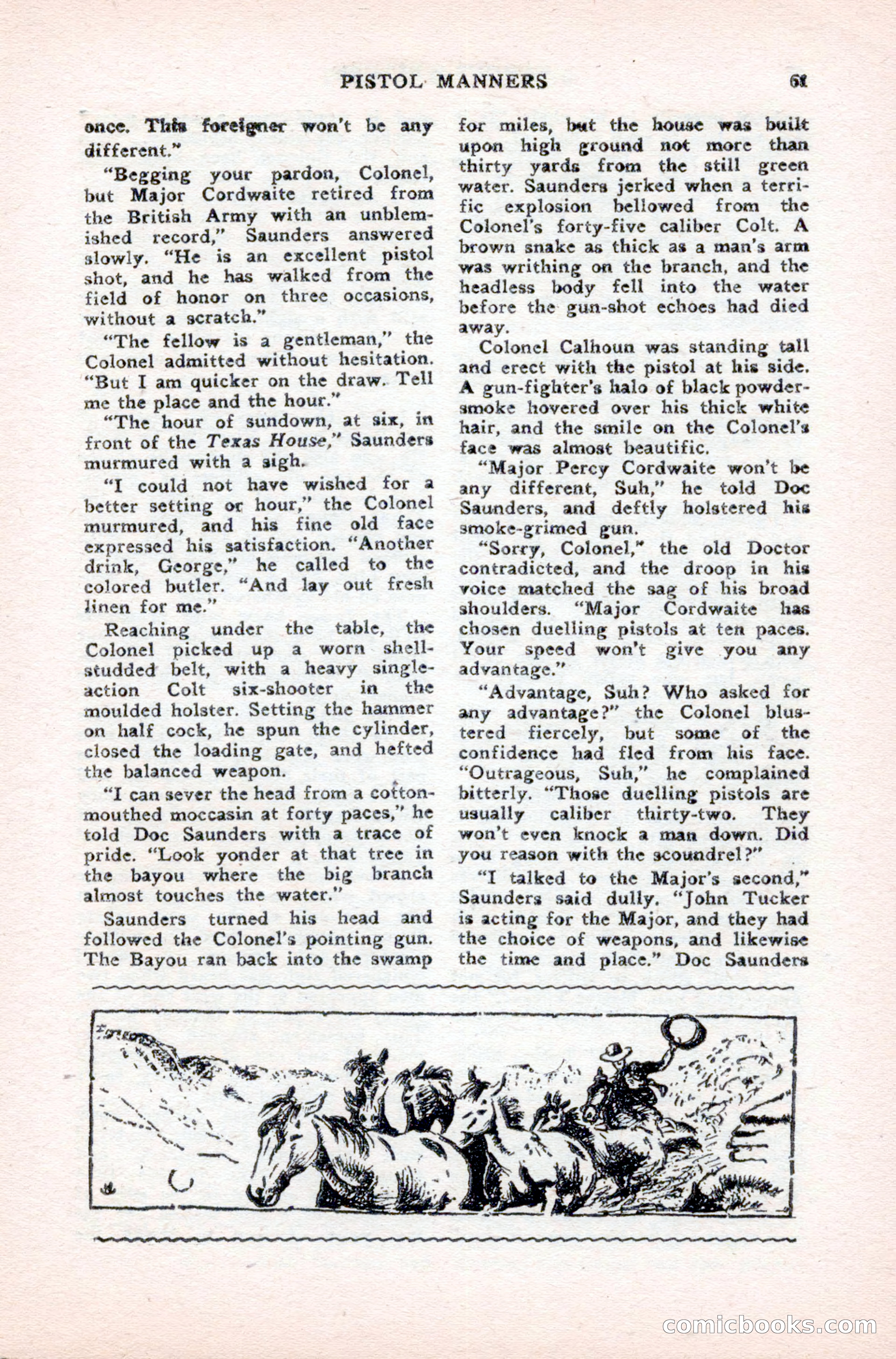 Famous Western, August 1950 — page 61 of 100