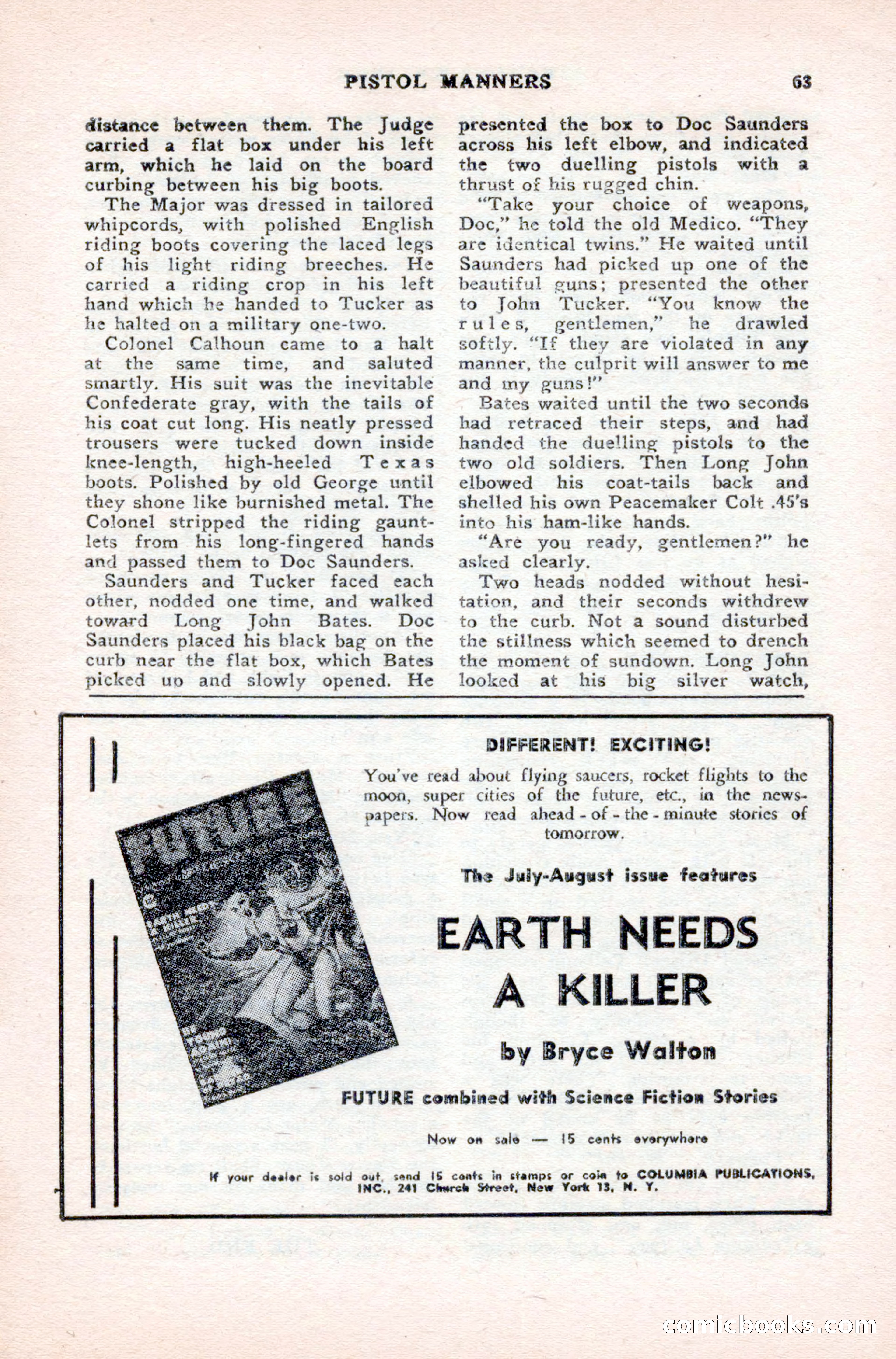 Famous Western, August 1950 — page 63 of 100