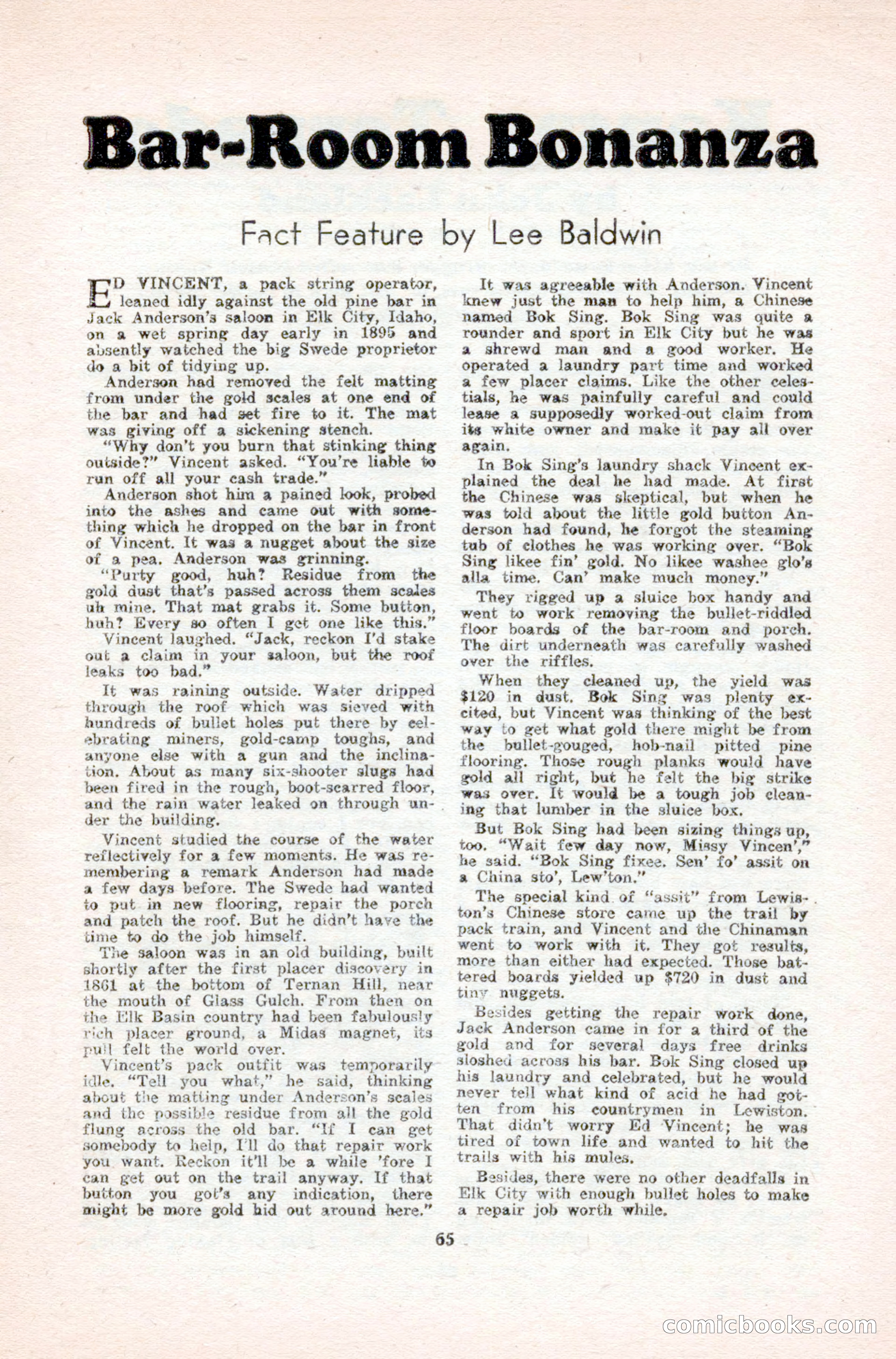 Famous Western, August 1950 — page 65 of 100