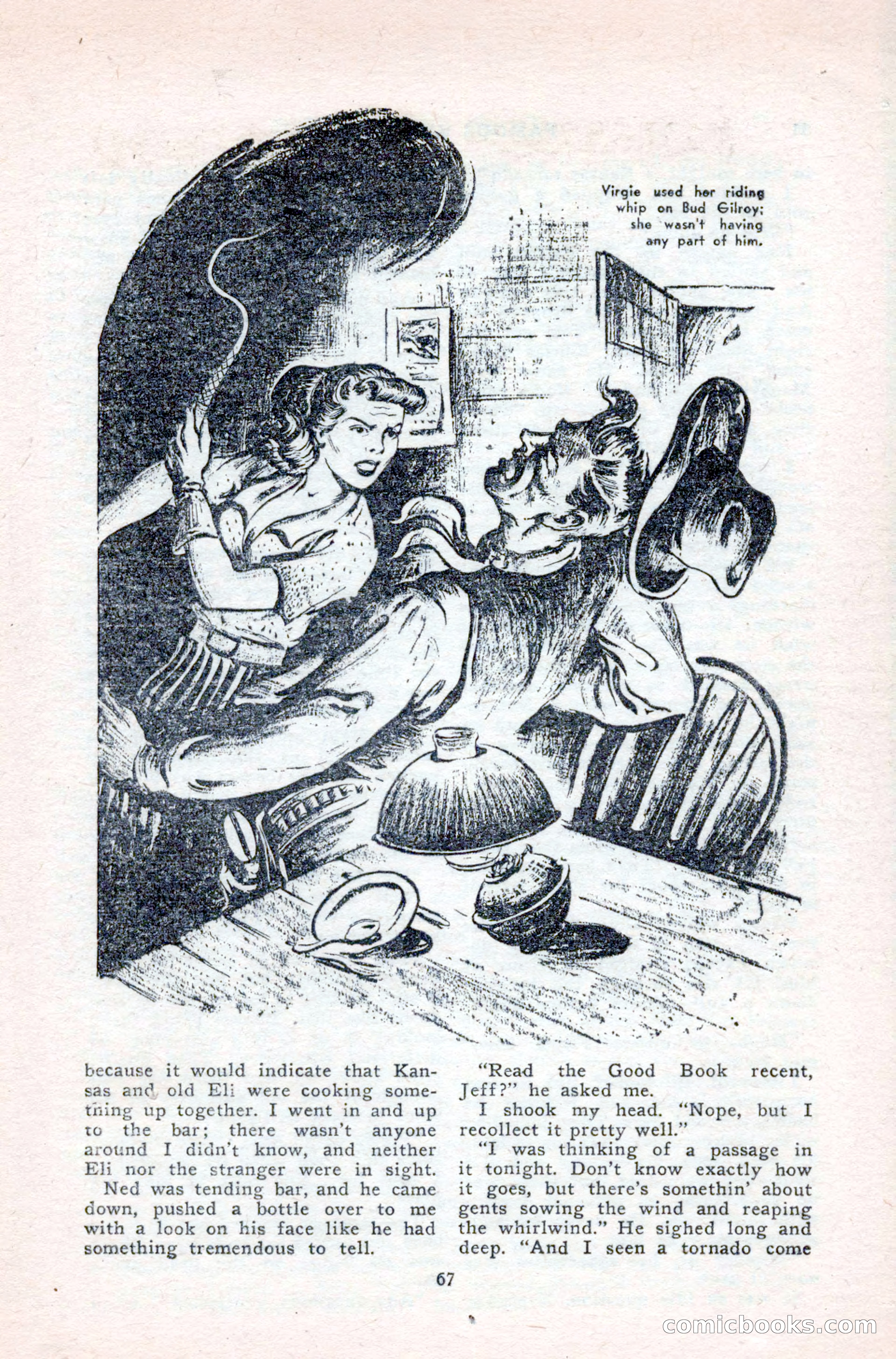 Famous Western, August 1950 — page 67 of 100