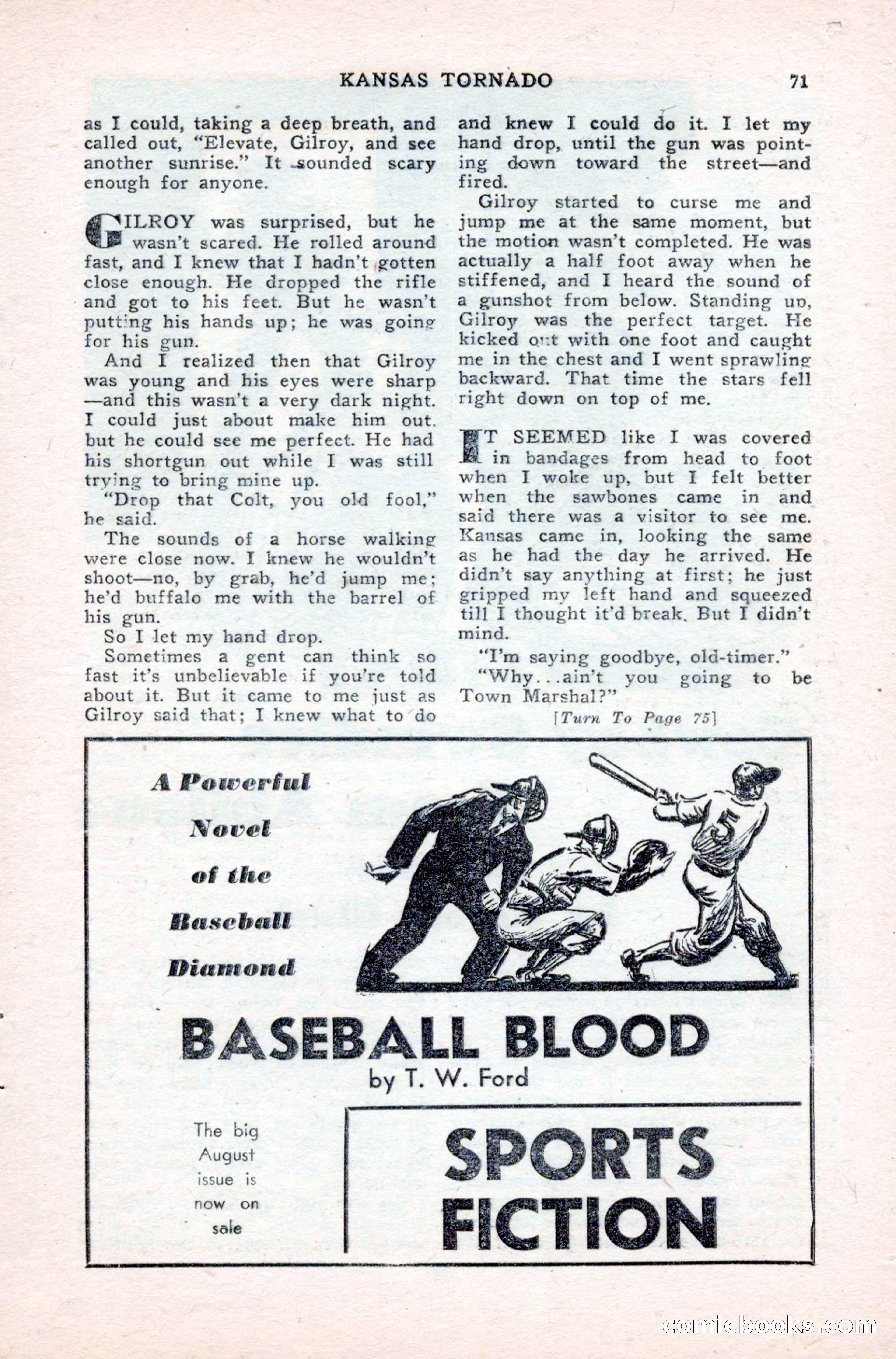 Famous Western, August 1950 — page 71 of 100