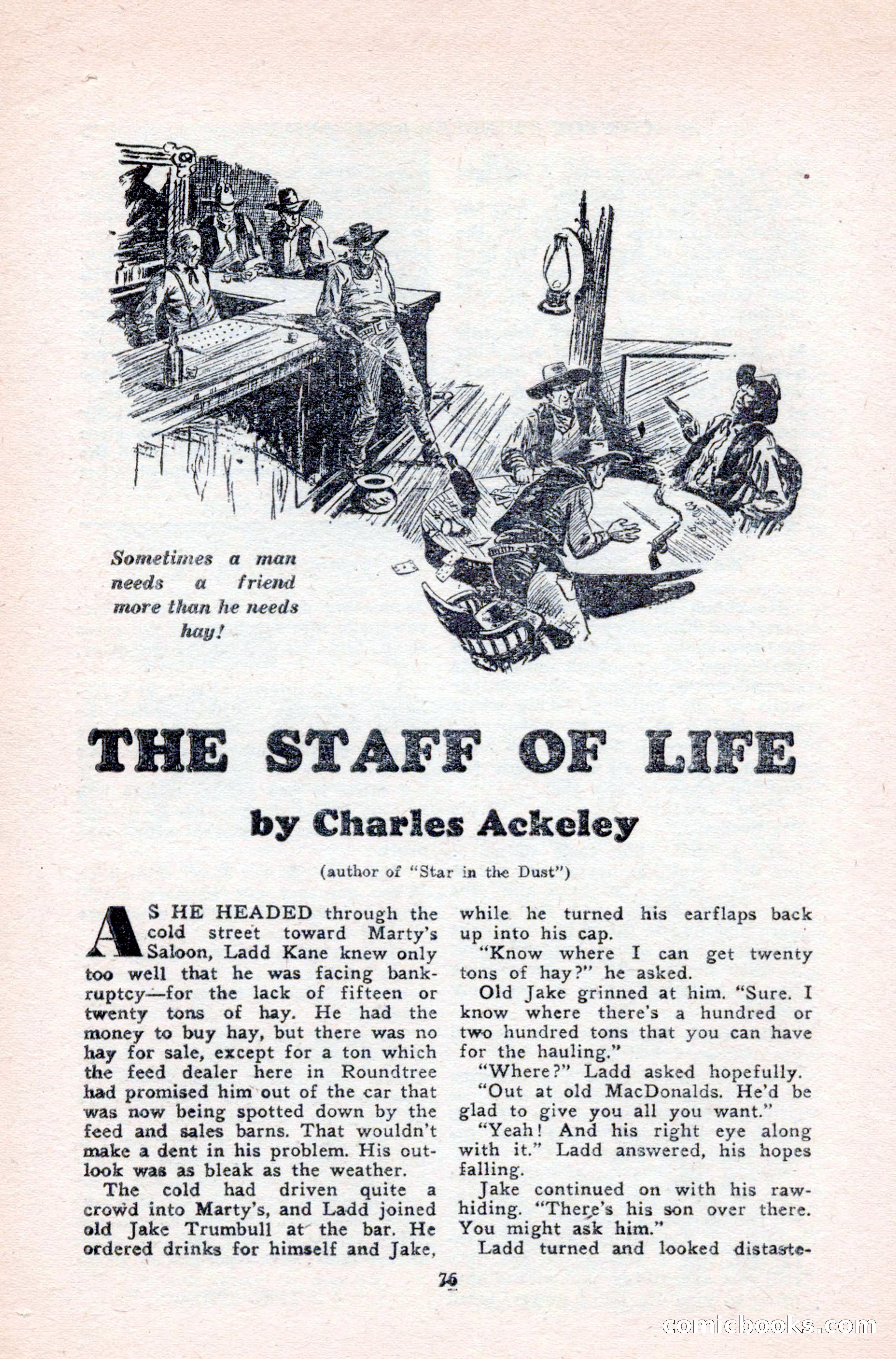 Famous Western, August 1950 — page 76 of 100