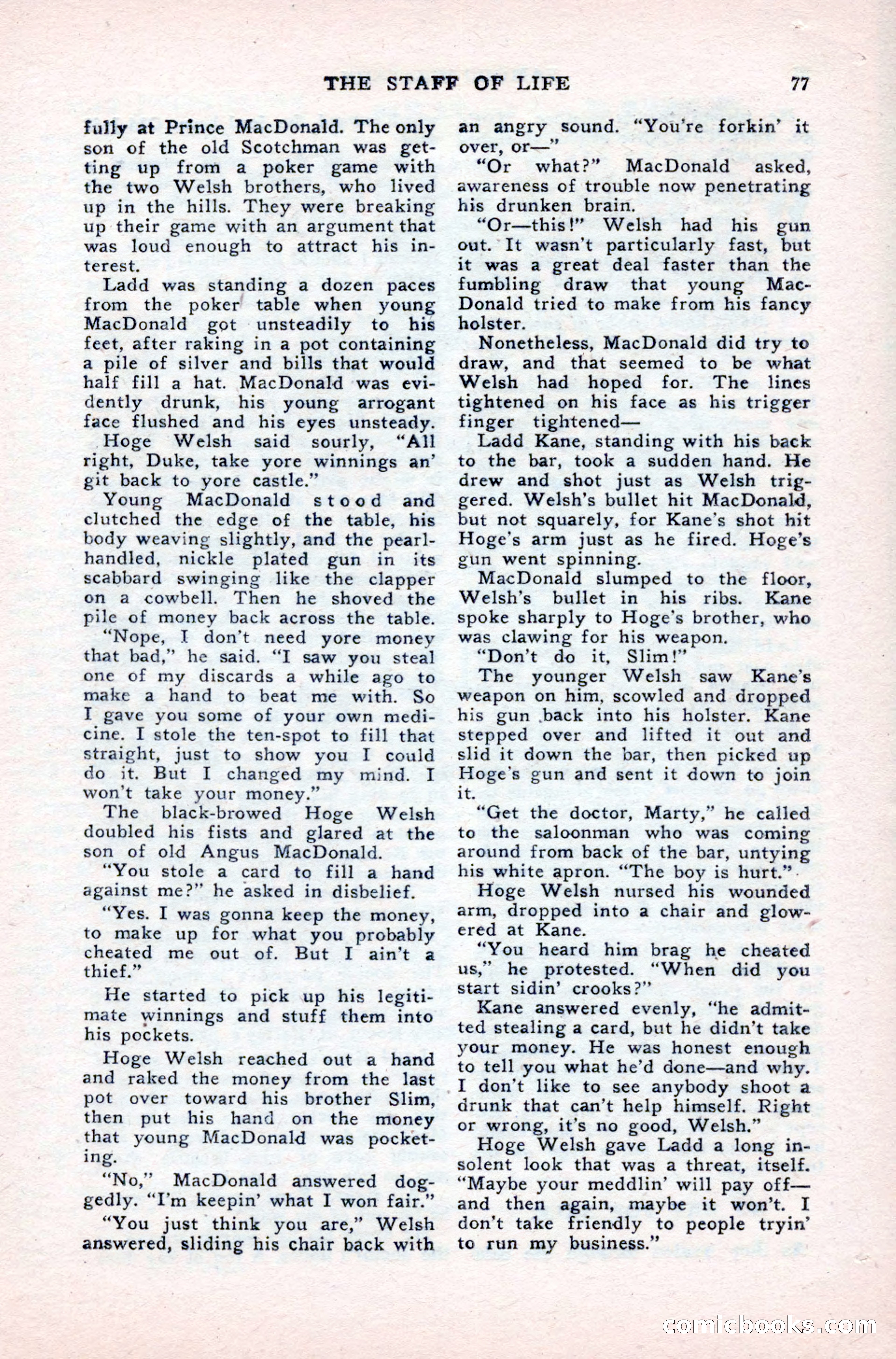 Famous Western, August 1950 — page 77 of 100